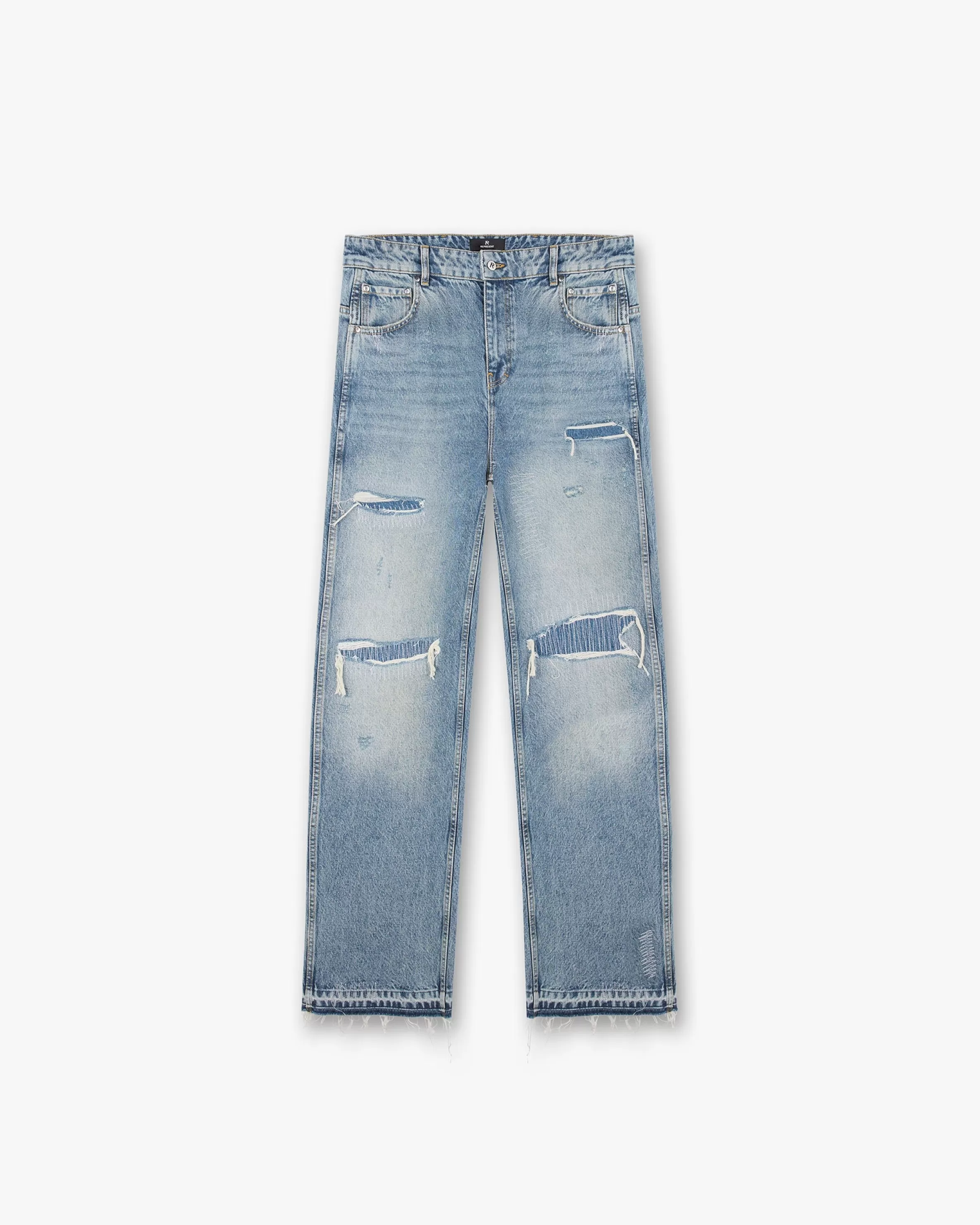 X End R3 Baggy Destroyer Denim - Mechanical Blue^Represent Best