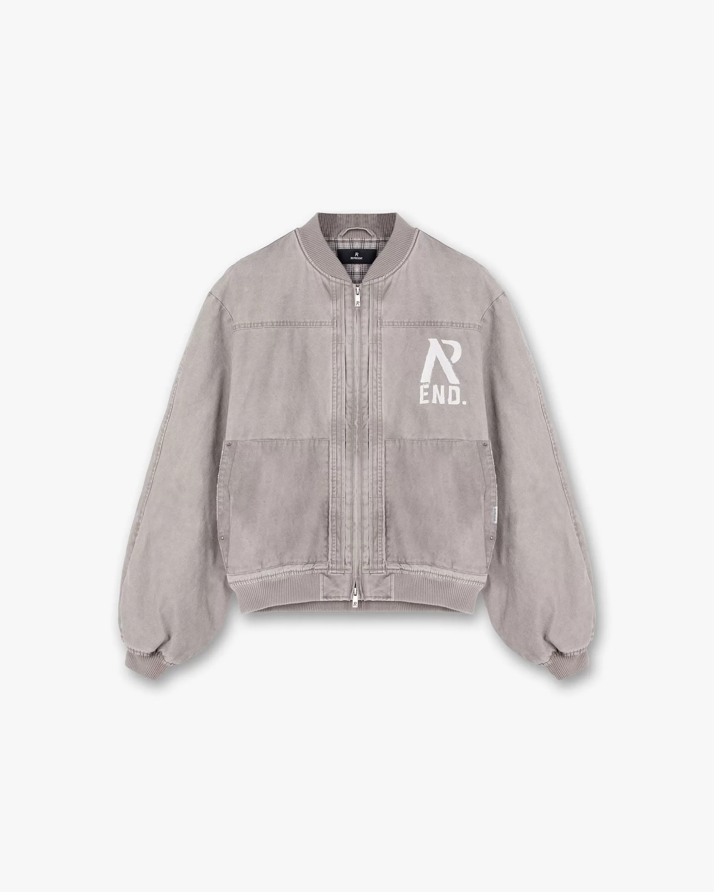 X End Utility Bomber Jacket - Vintage Brown^Represent Shop