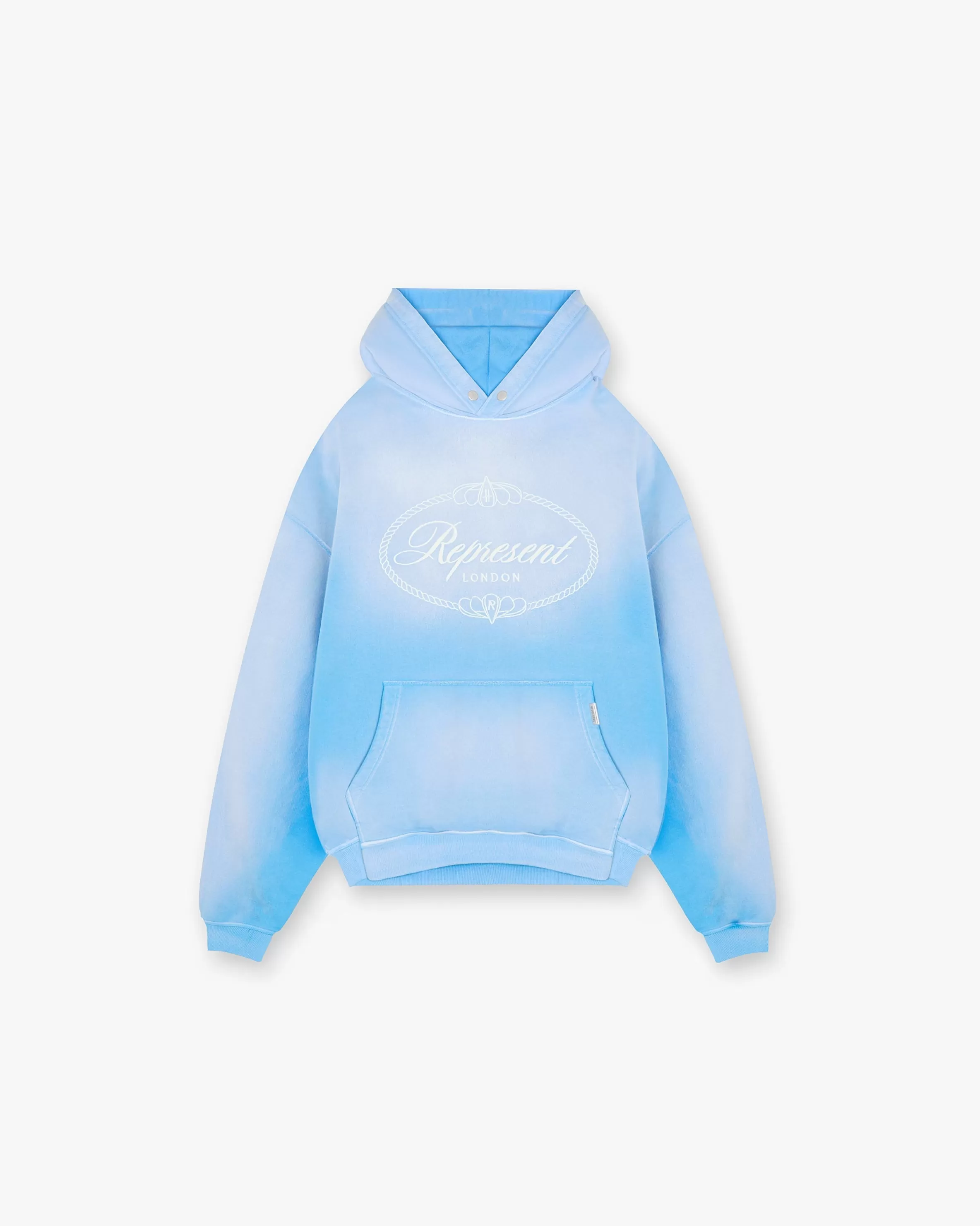 X Harrods Crest Hoodie - Cloud Blue^Represent New