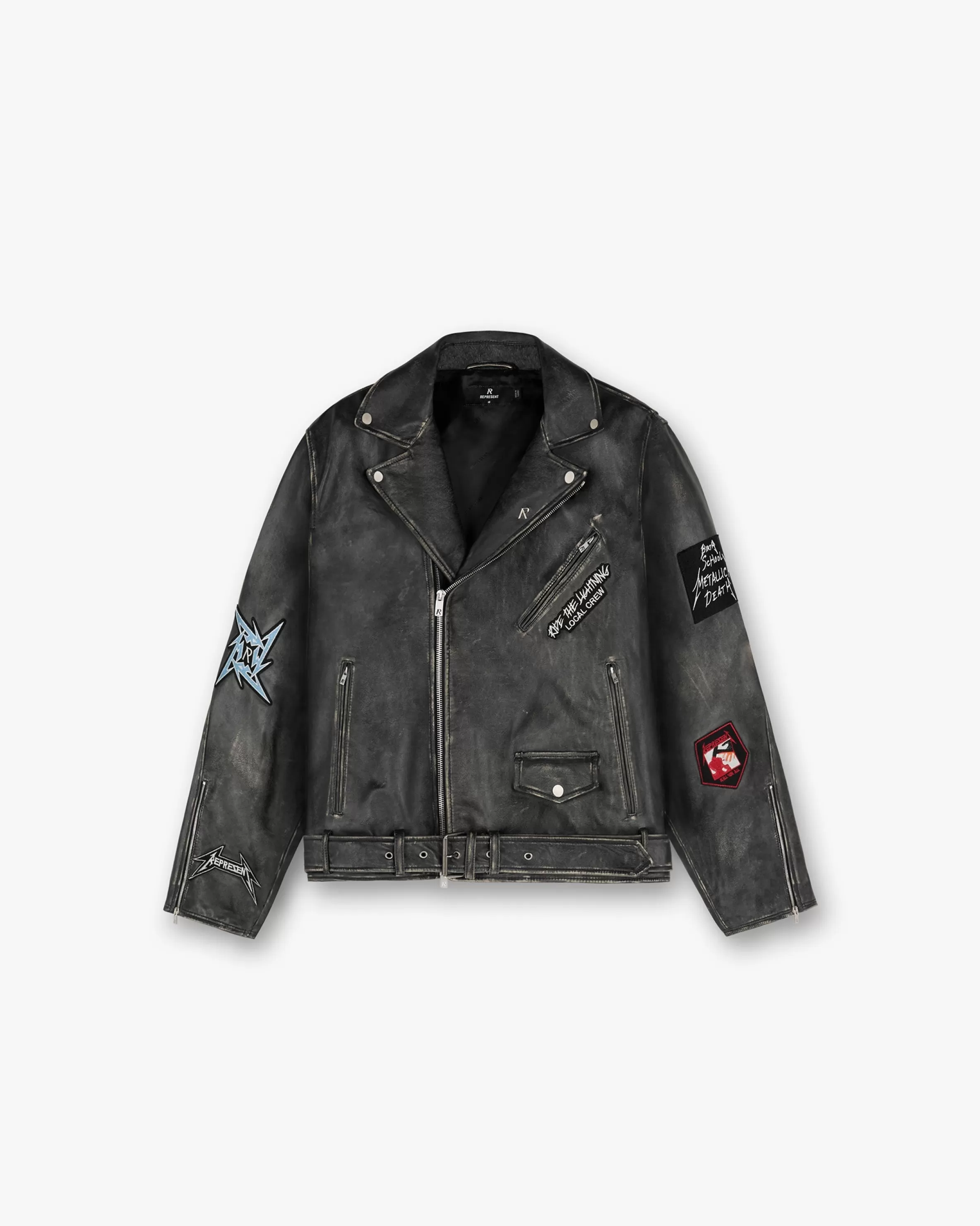 X Metallica™️ Leather Jacket -^Represent Clearance