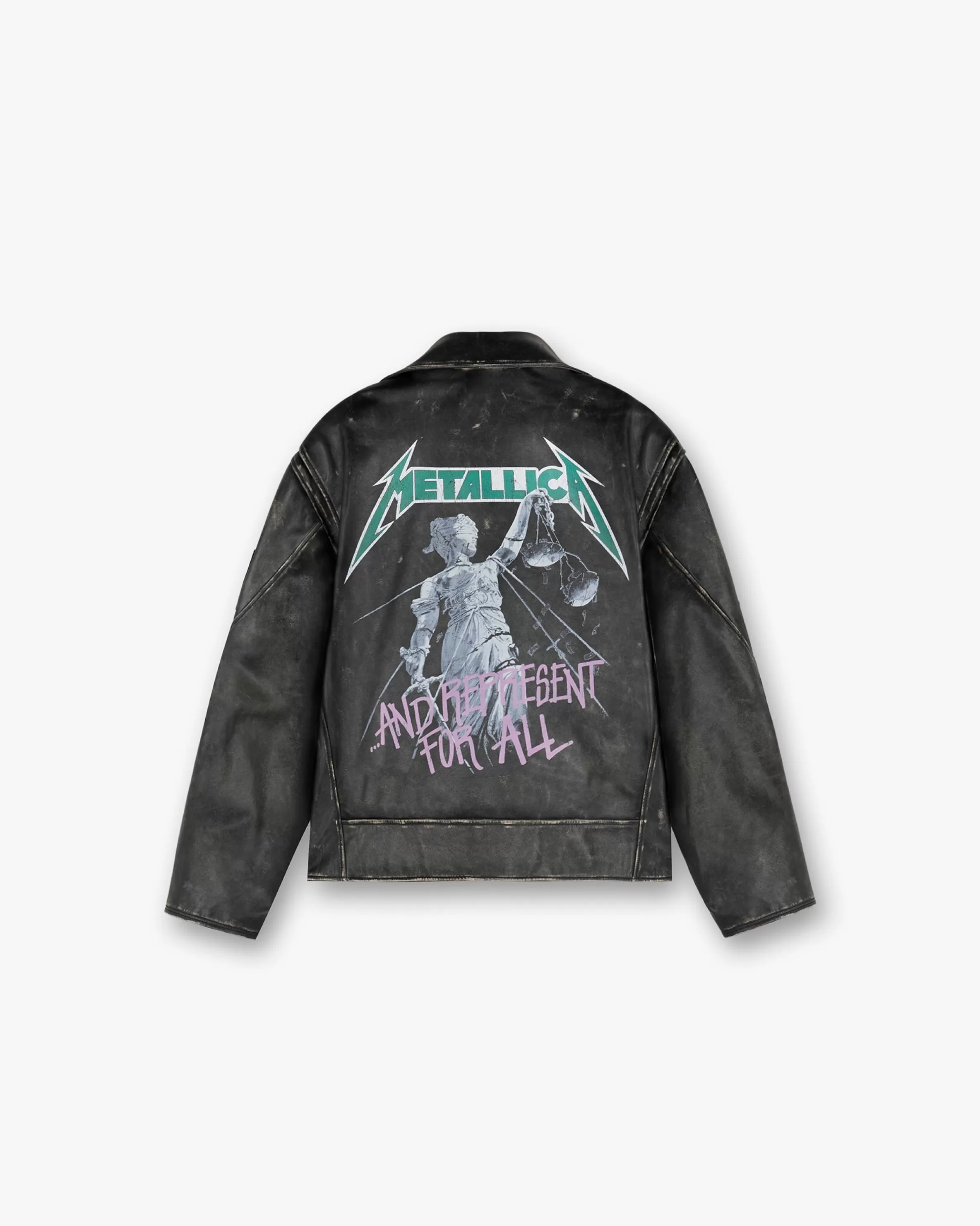 X Metallica™️ Leather Jacket -^Represent Clearance