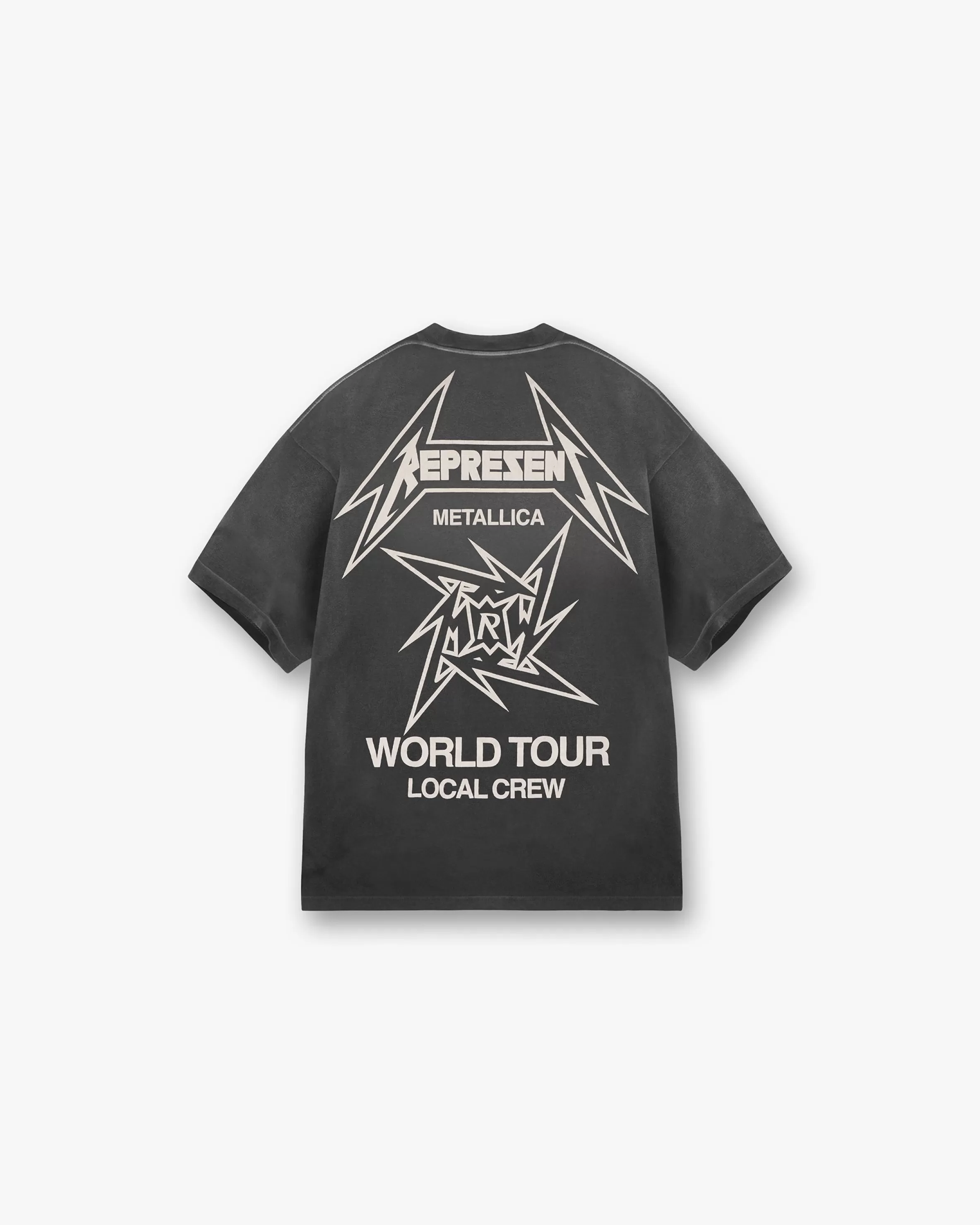 X Metallica™️ Local Crew T-Shirt - Stained Black^Represent Cheap