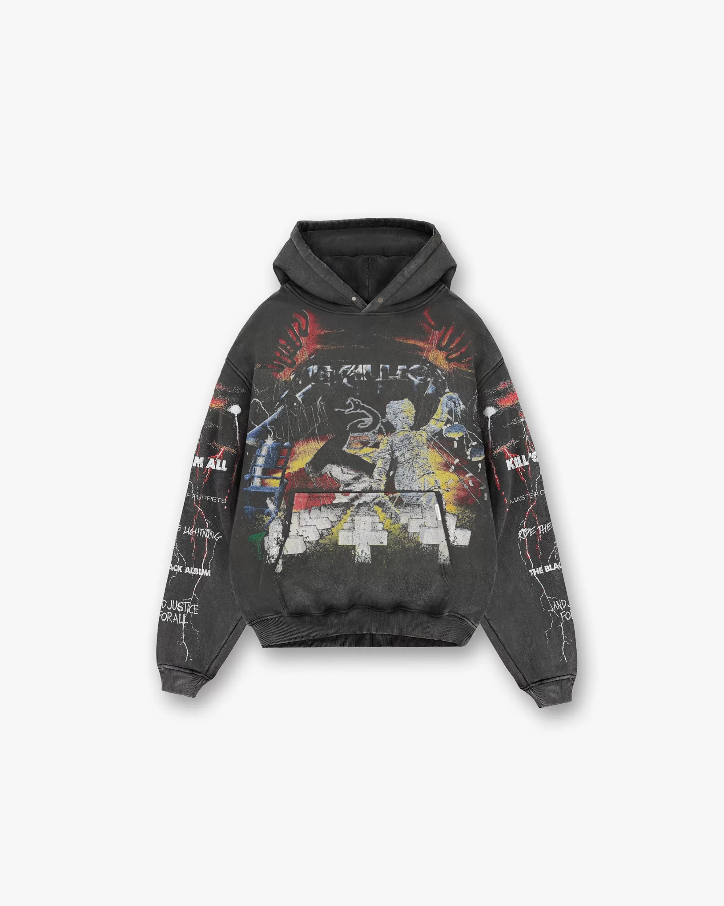 X Metallica™️ Master Of Puppets Hoodie - Vintage Grey^Represent Outlet
