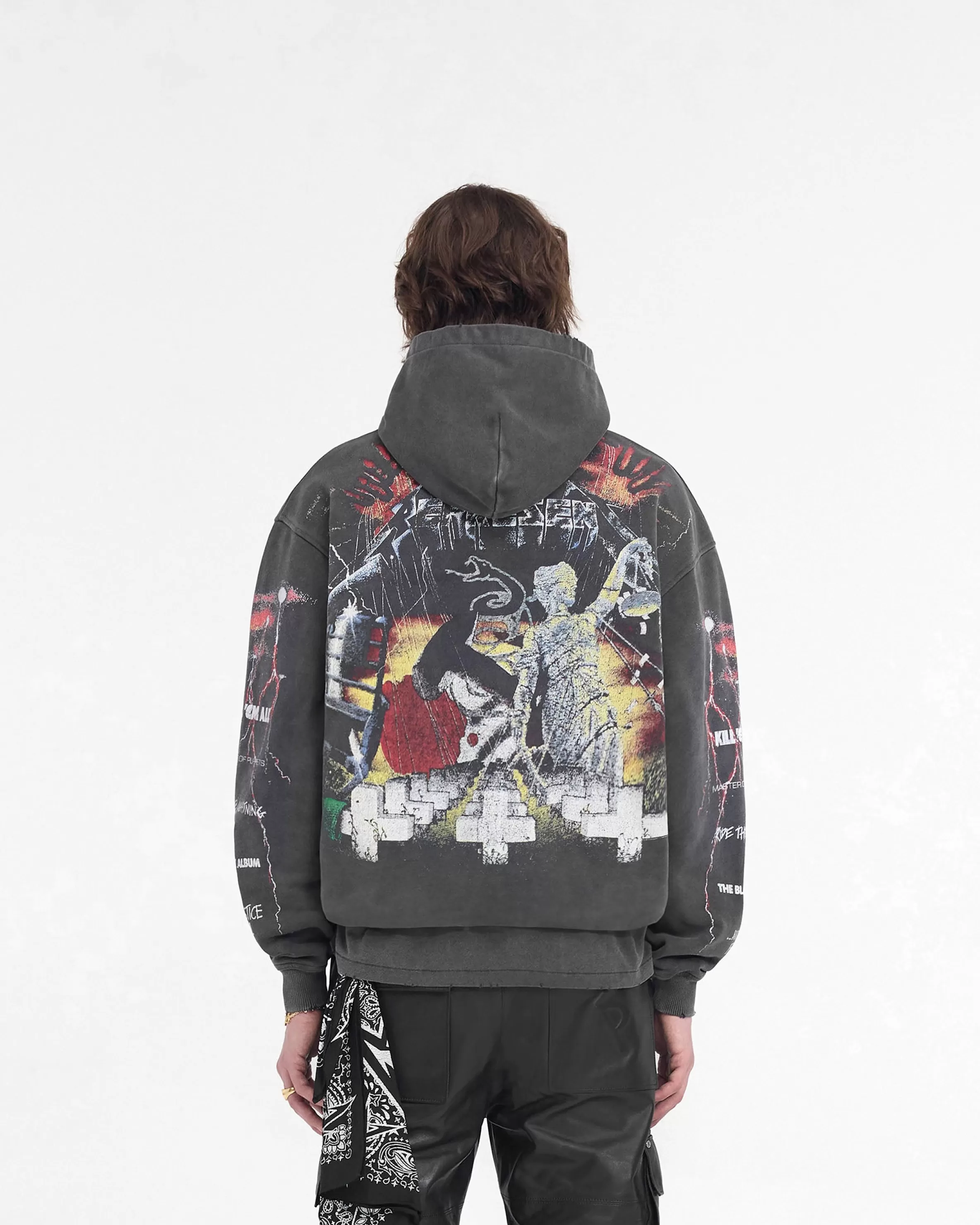 X Metallica™️ Master Of Puppets Hoodie - Vintage Grey^Represent Outlet