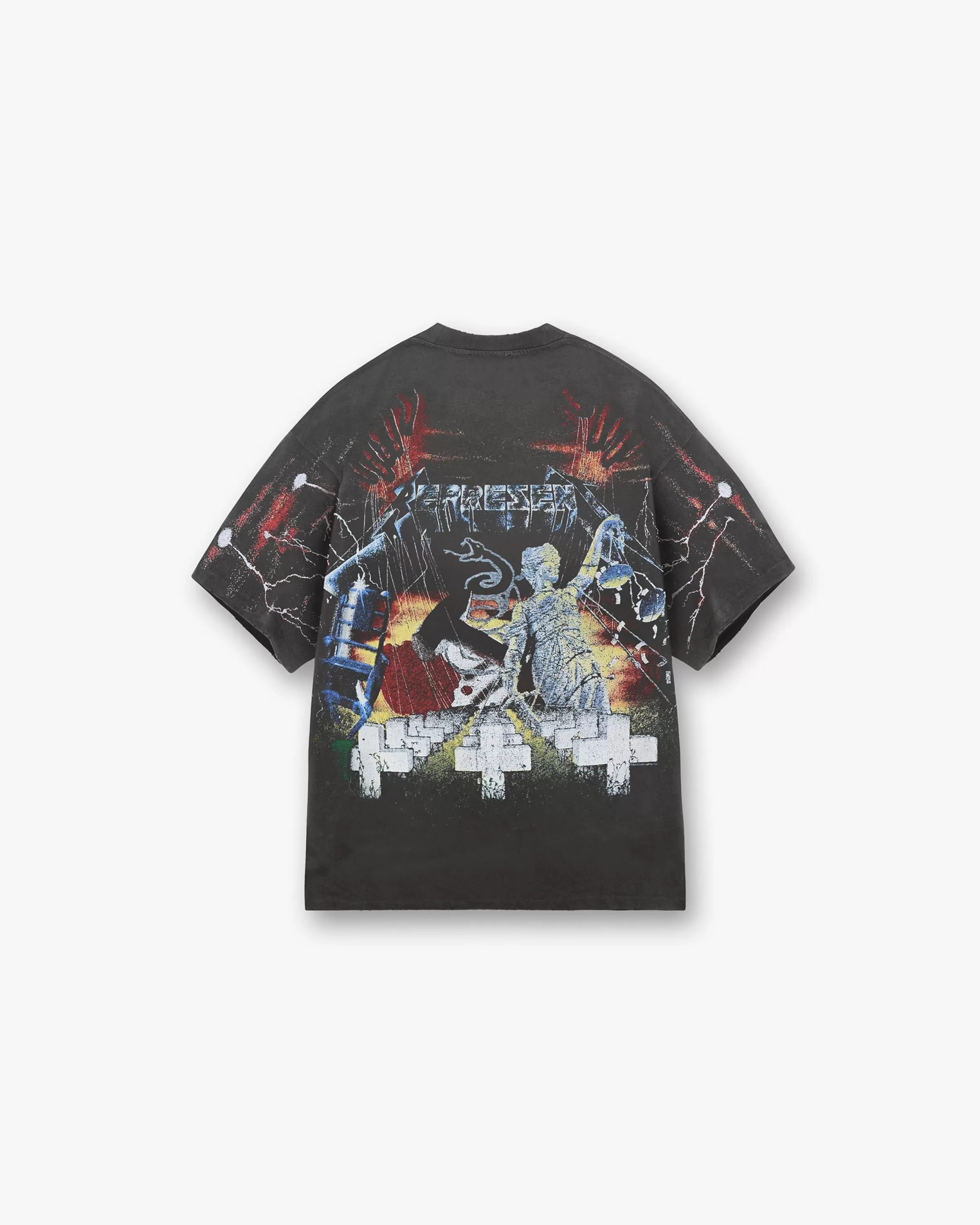 X Metallica™️ Master Of Puppets T-Shirt - Vintage Grey^Represent Cheap