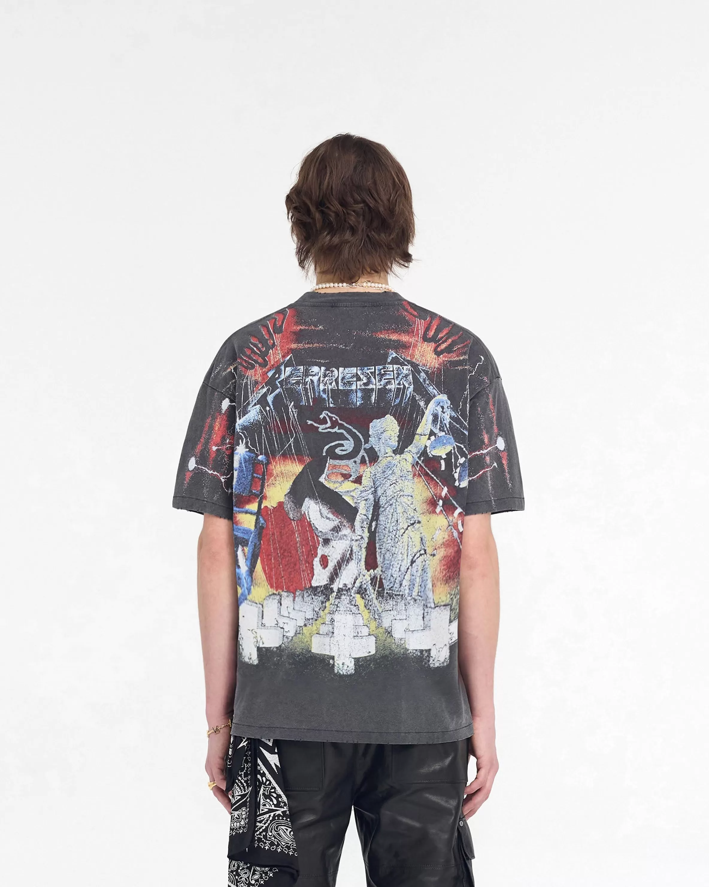 X Metallica™️ Master Of Puppets T-Shirt - Vintage Grey^Represent Cheap