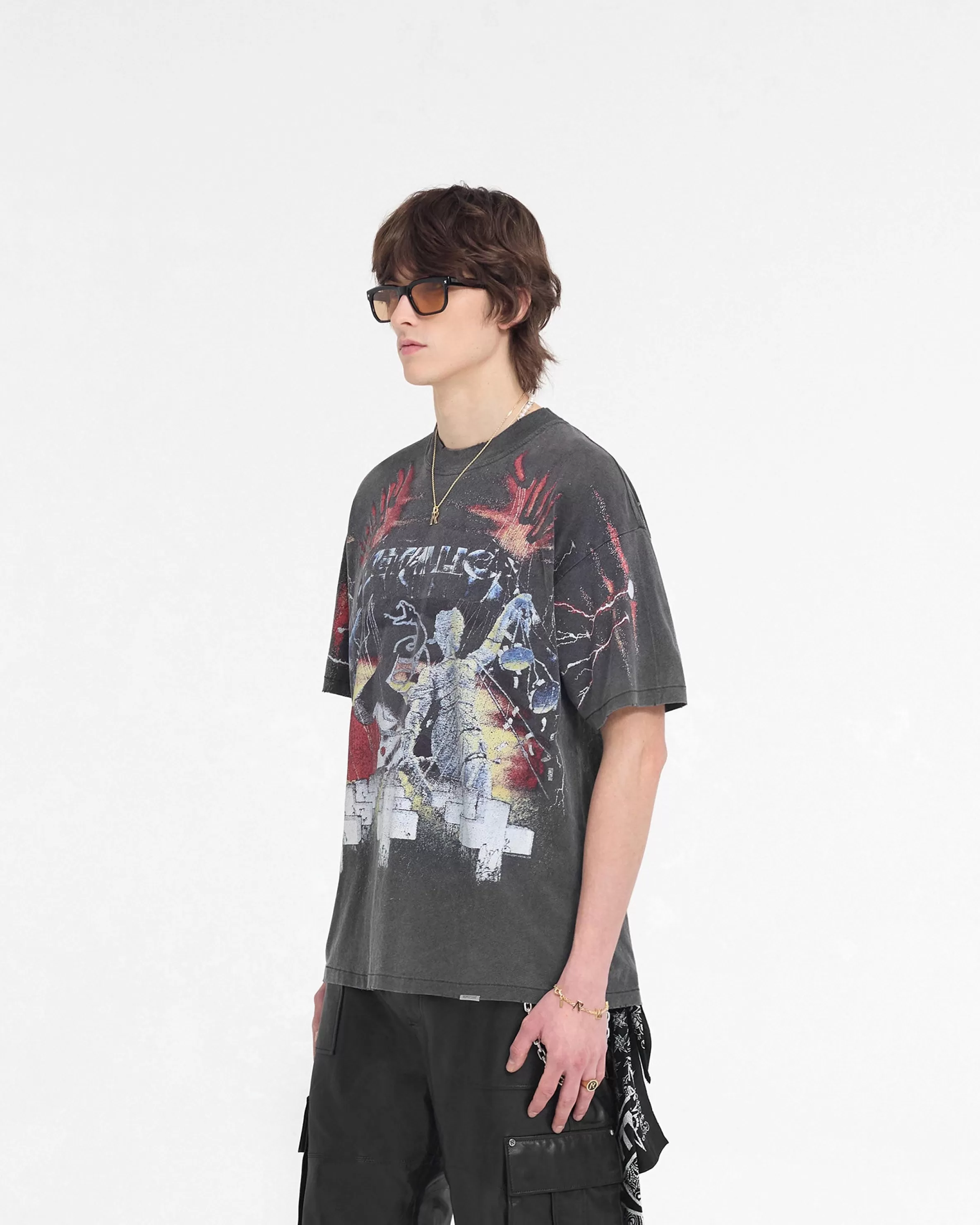 X Metallica™️ Master Of Puppets T-Shirt - Vintage Grey^Represent Cheap