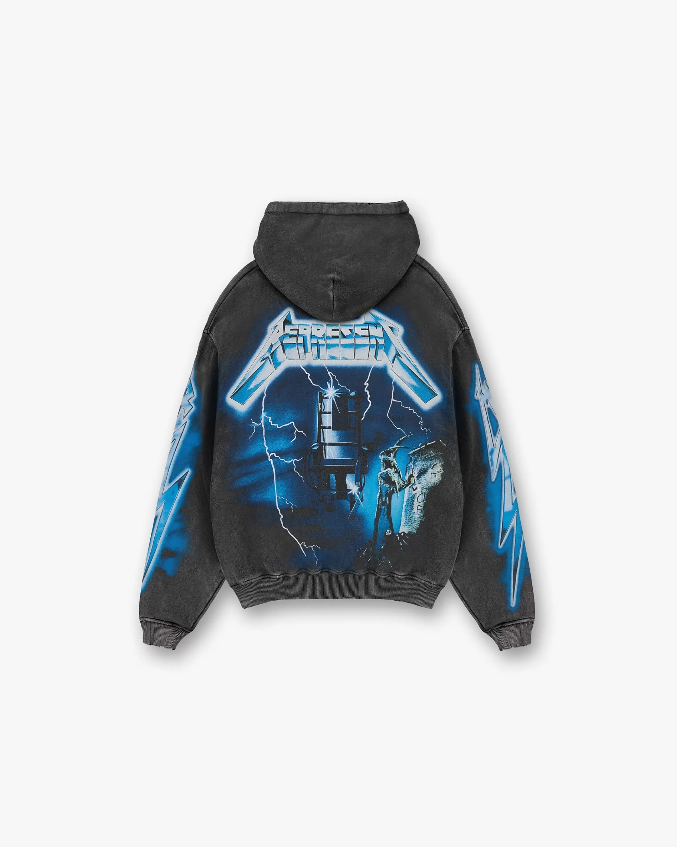 X Metallica™️ Ride The Lightning Hoodie - Vintage Grey^Represent Cheap