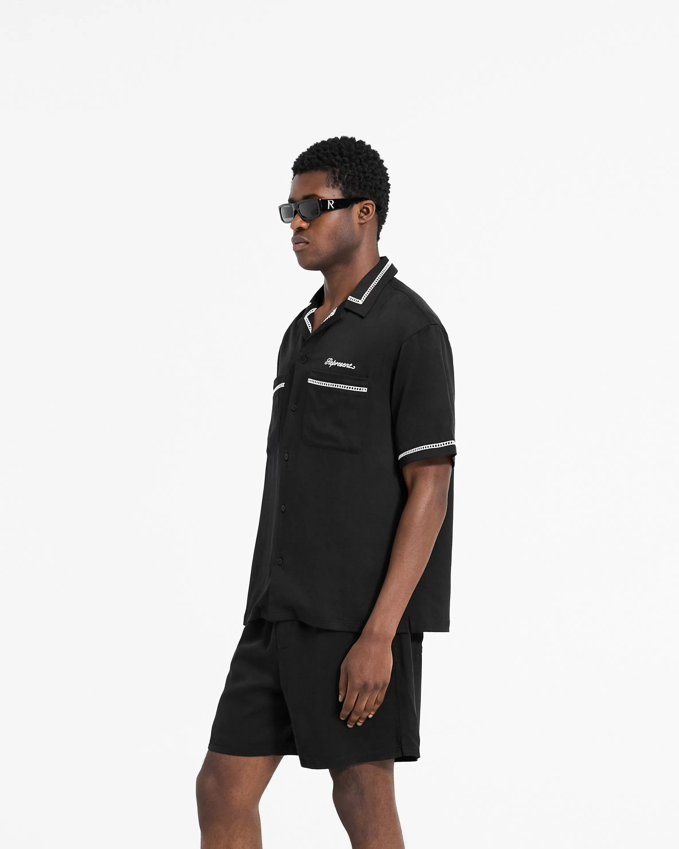 Resort Shirt - Jet Black^Represent Cheap