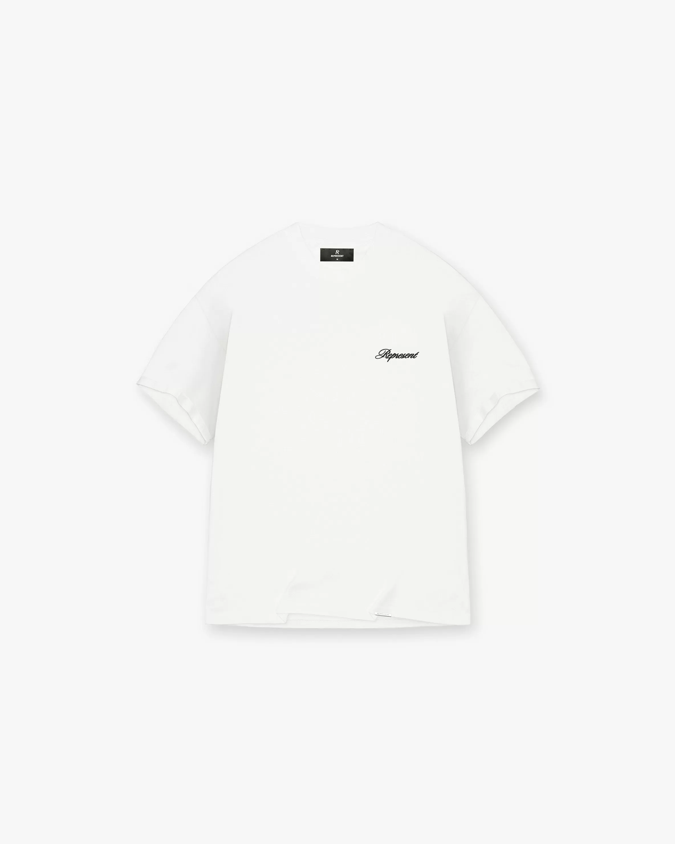 Script Logo T-Shirt - Flat White^Represent Discount