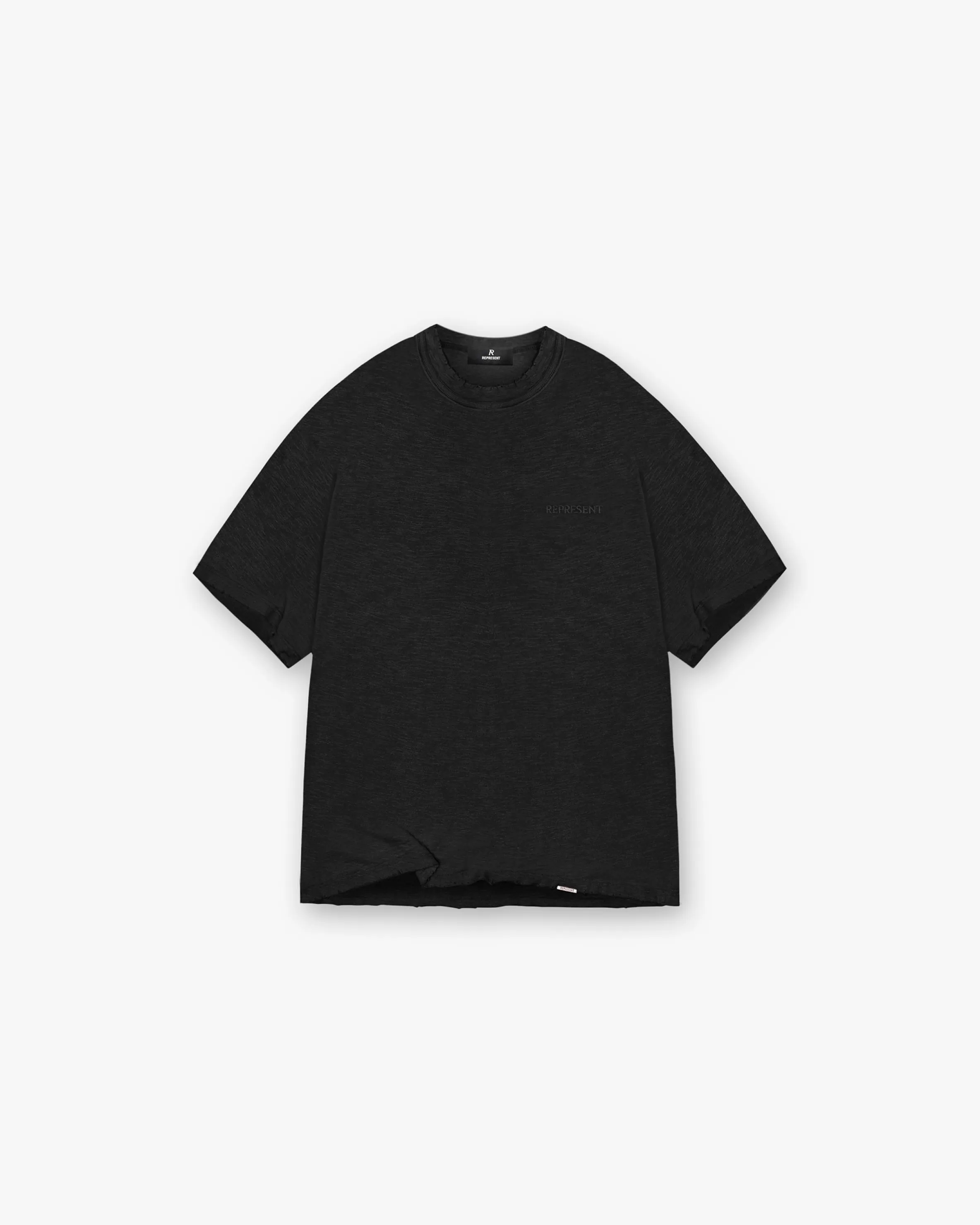 Slub T-Shirt - Jet Black^Represent Clearance