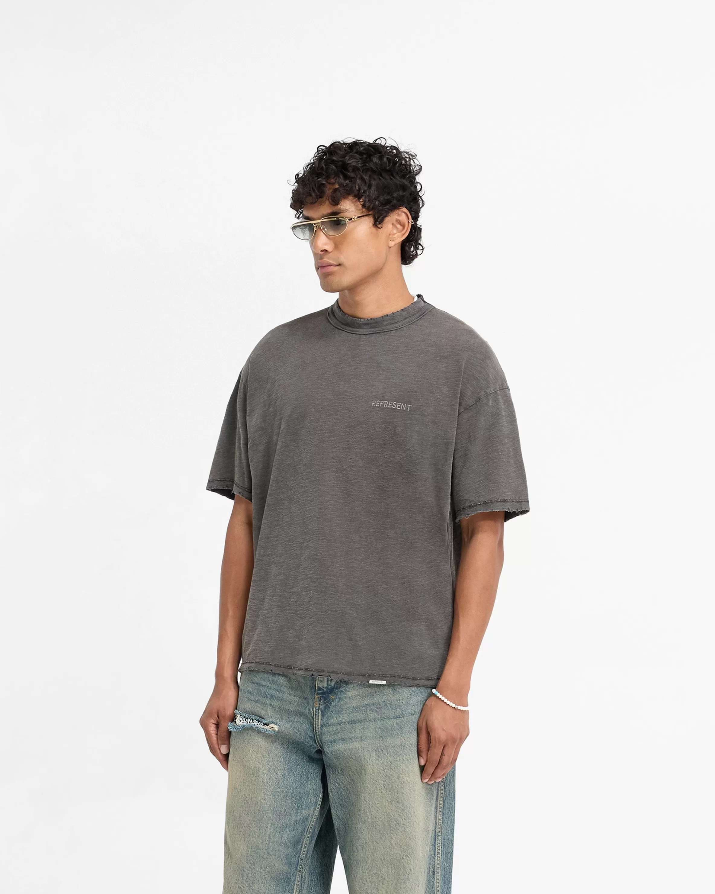 Slub T-Shirt - Vintage Grey^Represent Shop