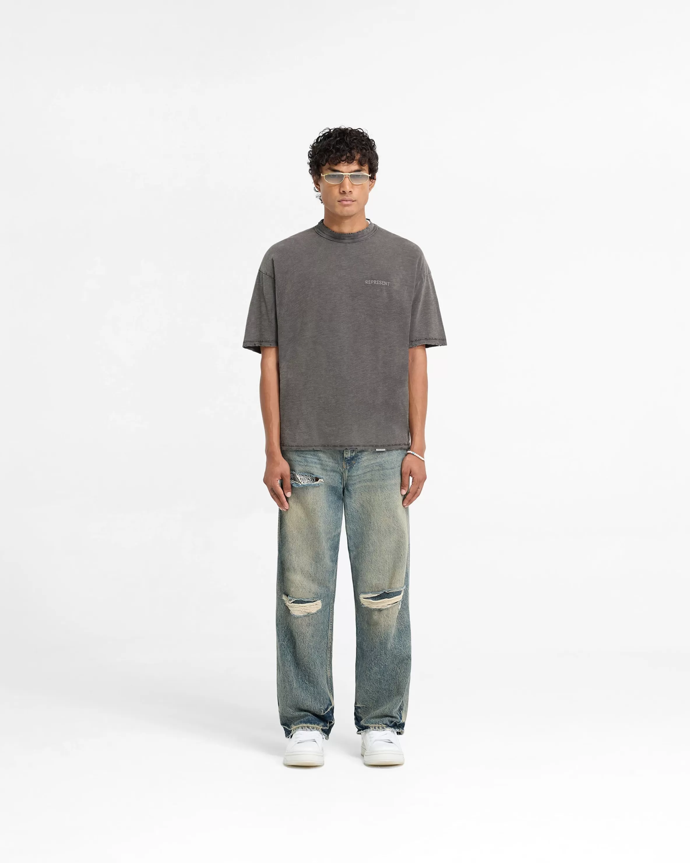 Slub T-Shirt - Vintage Grey^Represent Shop