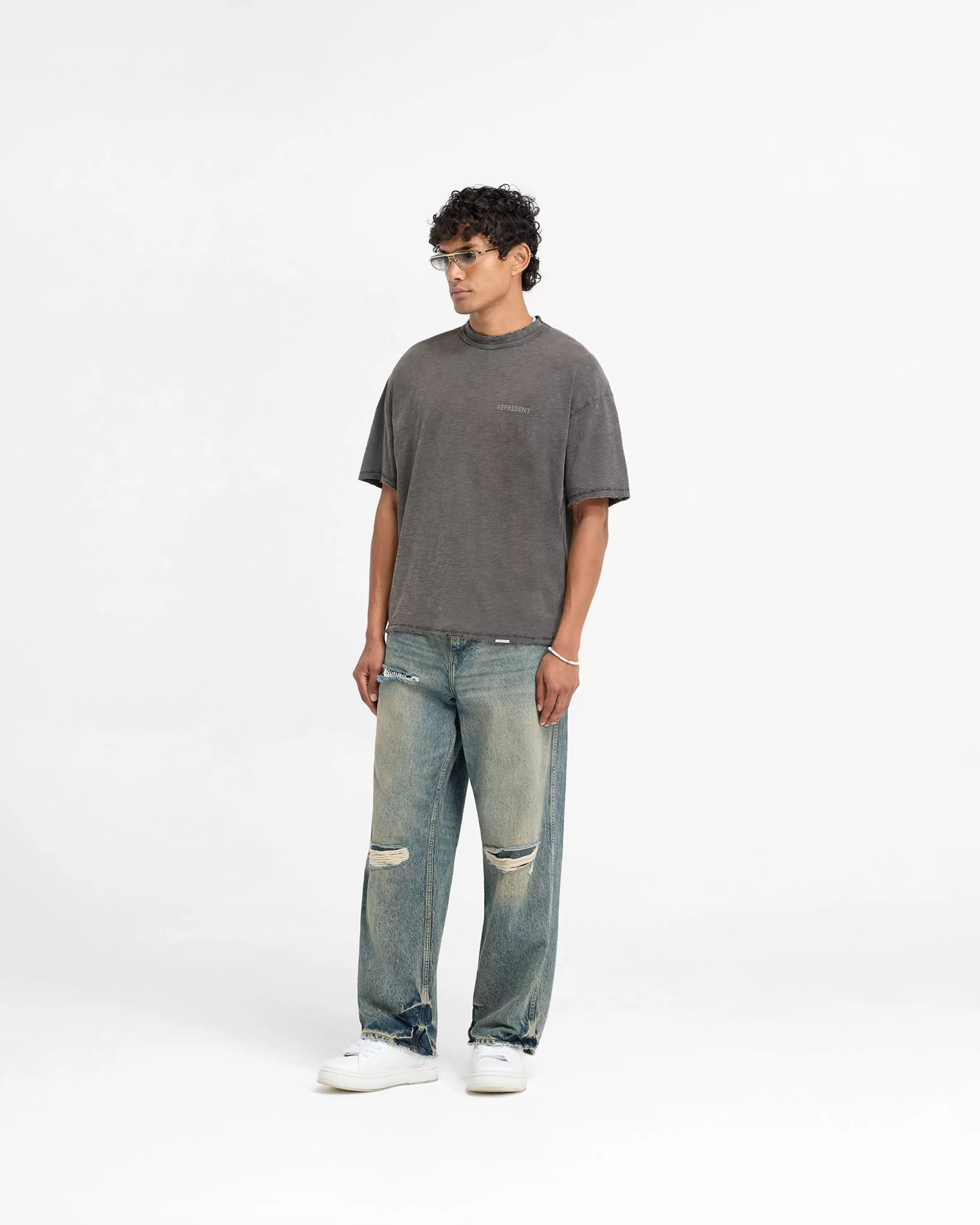 Slub T-Shirt - Vintage Grey^Represent Shop