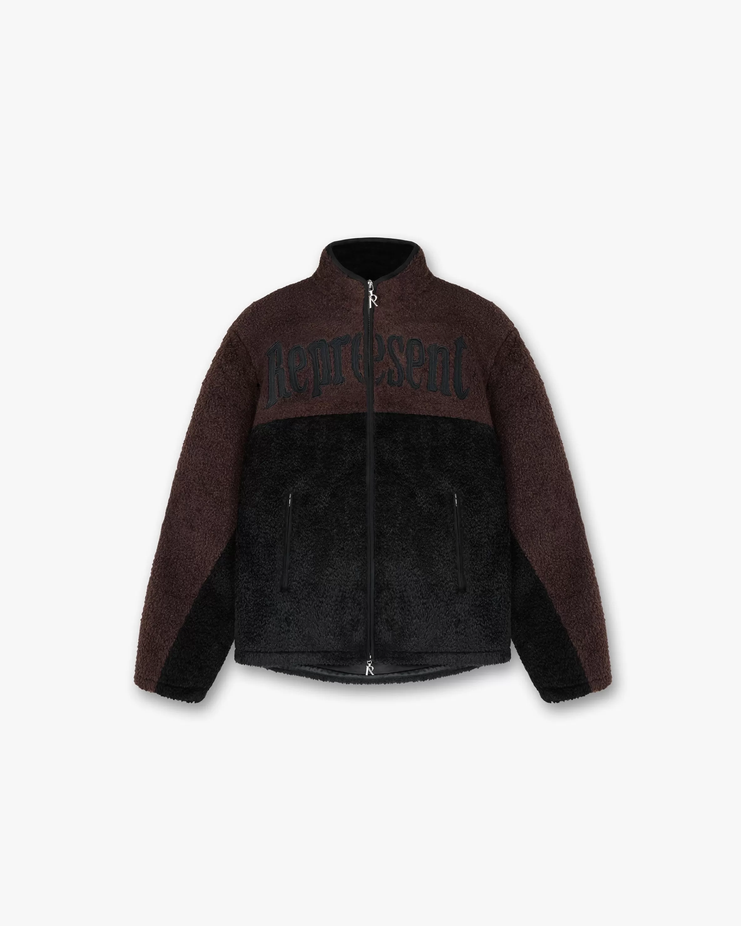 Split Block Fleece - Black Vintage Brown^Represent Outlet