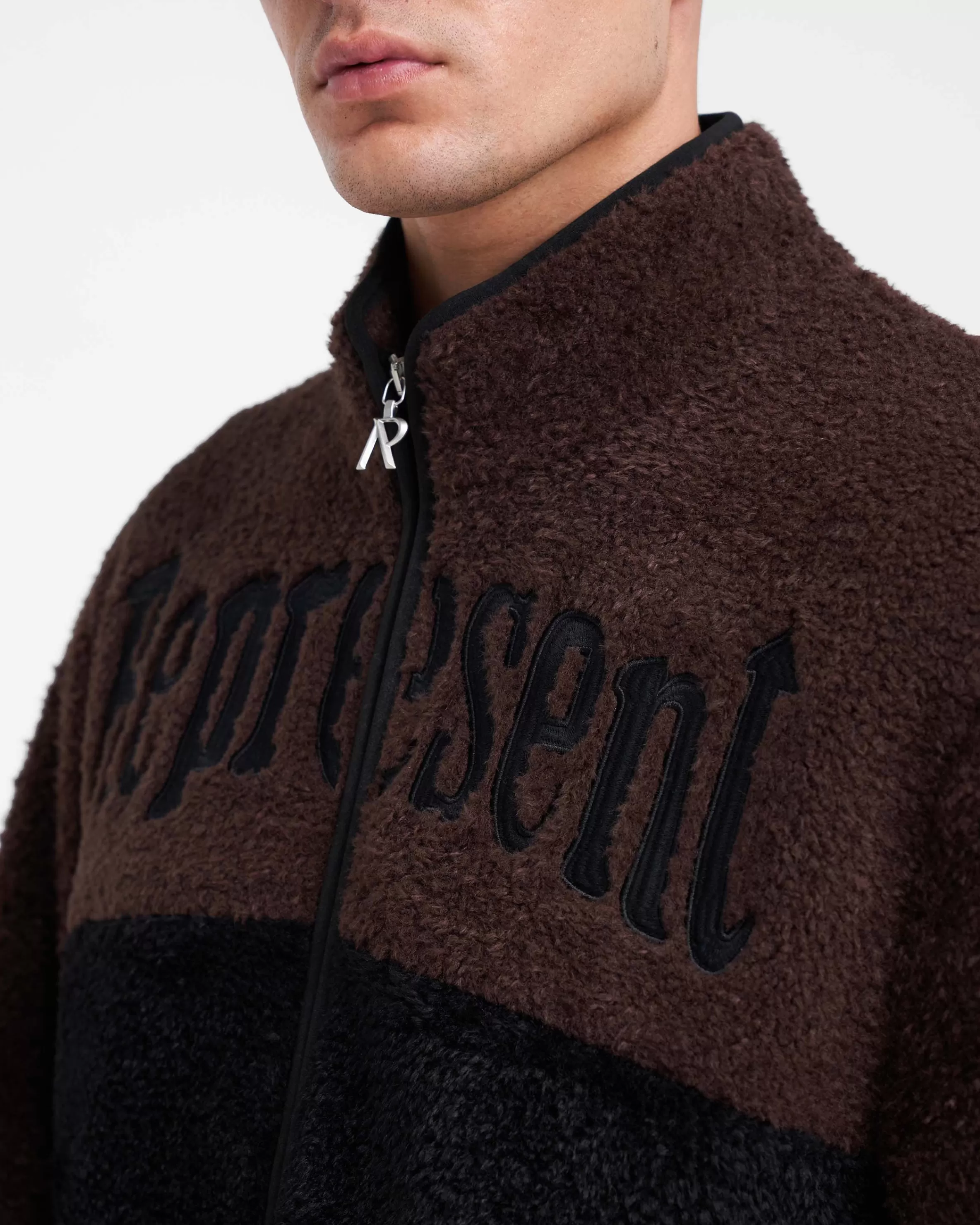Split Block Fleece - Black Vintage Brown^Represent Outlet