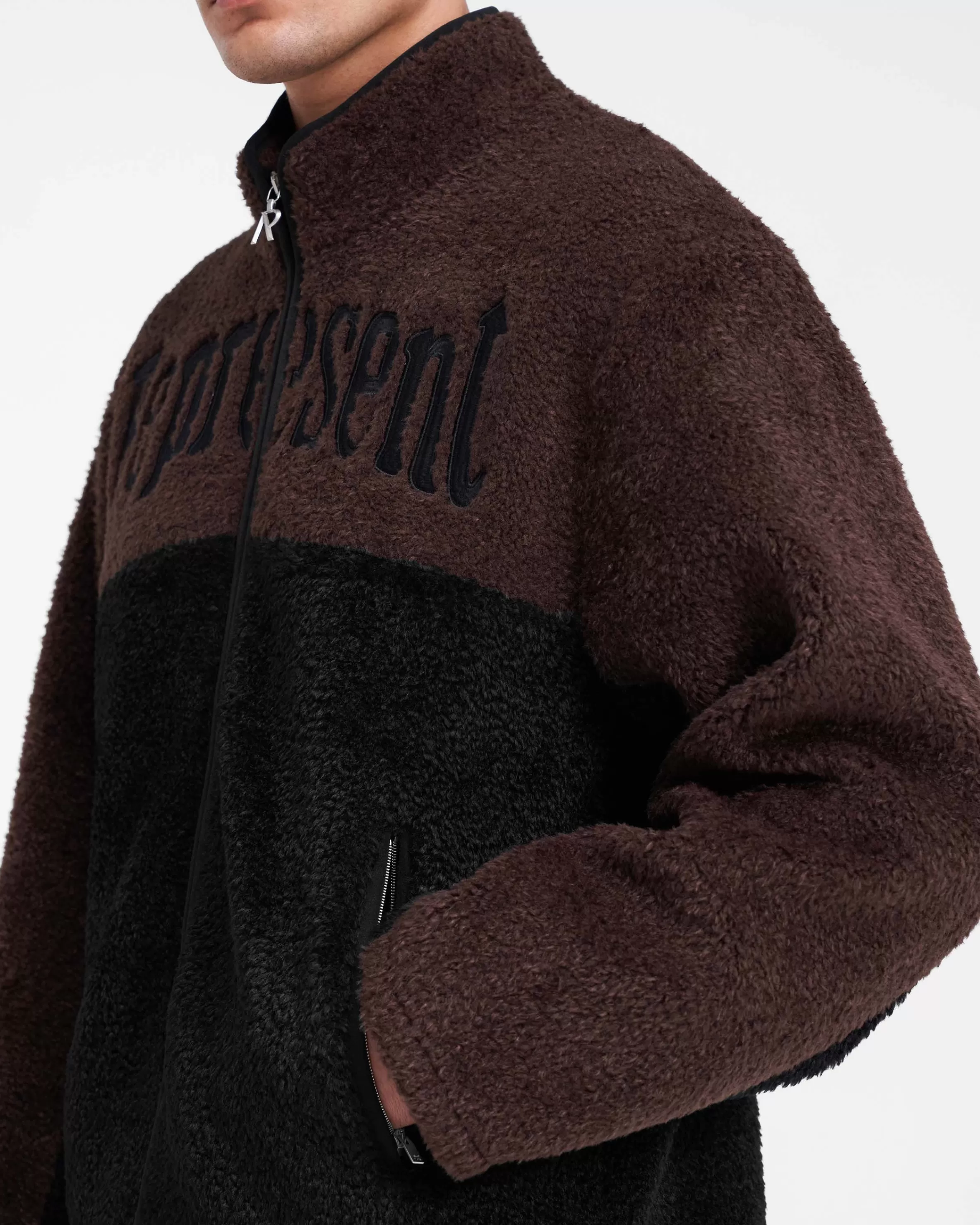 Split Block Fleece - Black Vintage Brown^Represent Outlet