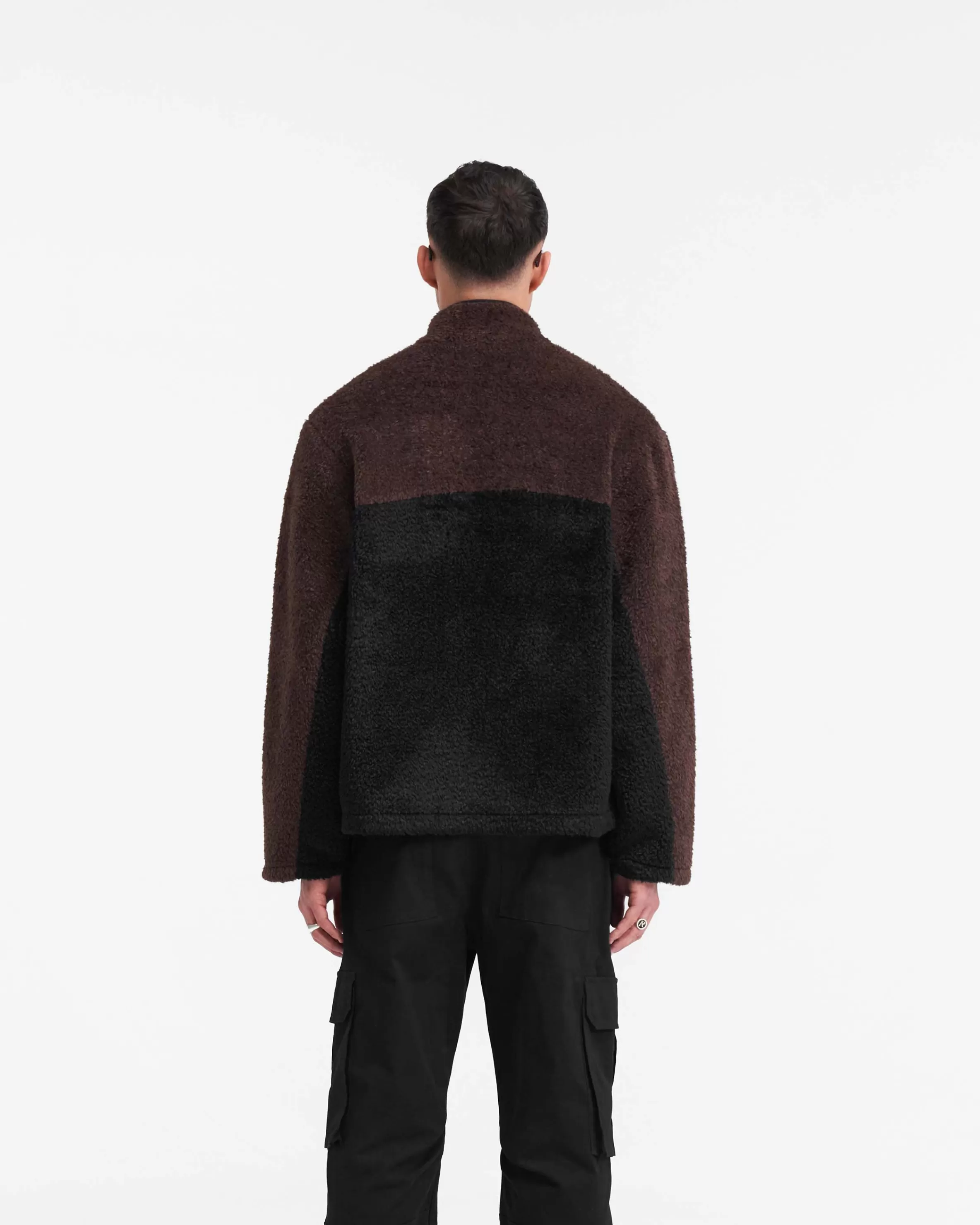 Split Block Fleece - Black Vintage Brown^Represent Outlet