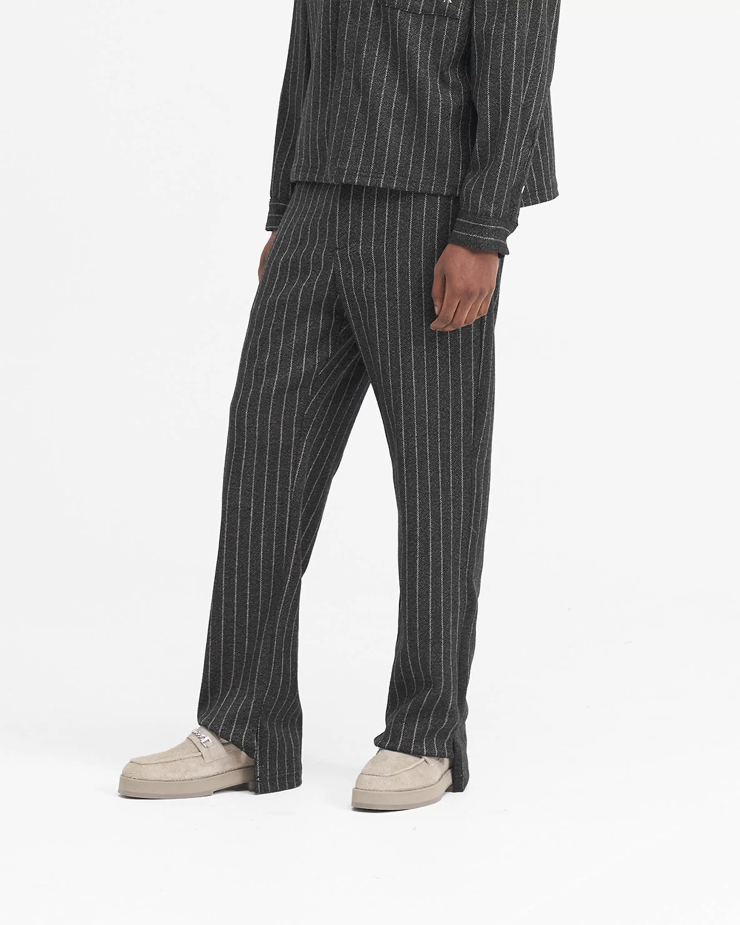 Stepped Hem Pant - Black Pinstripe^Represent Sale