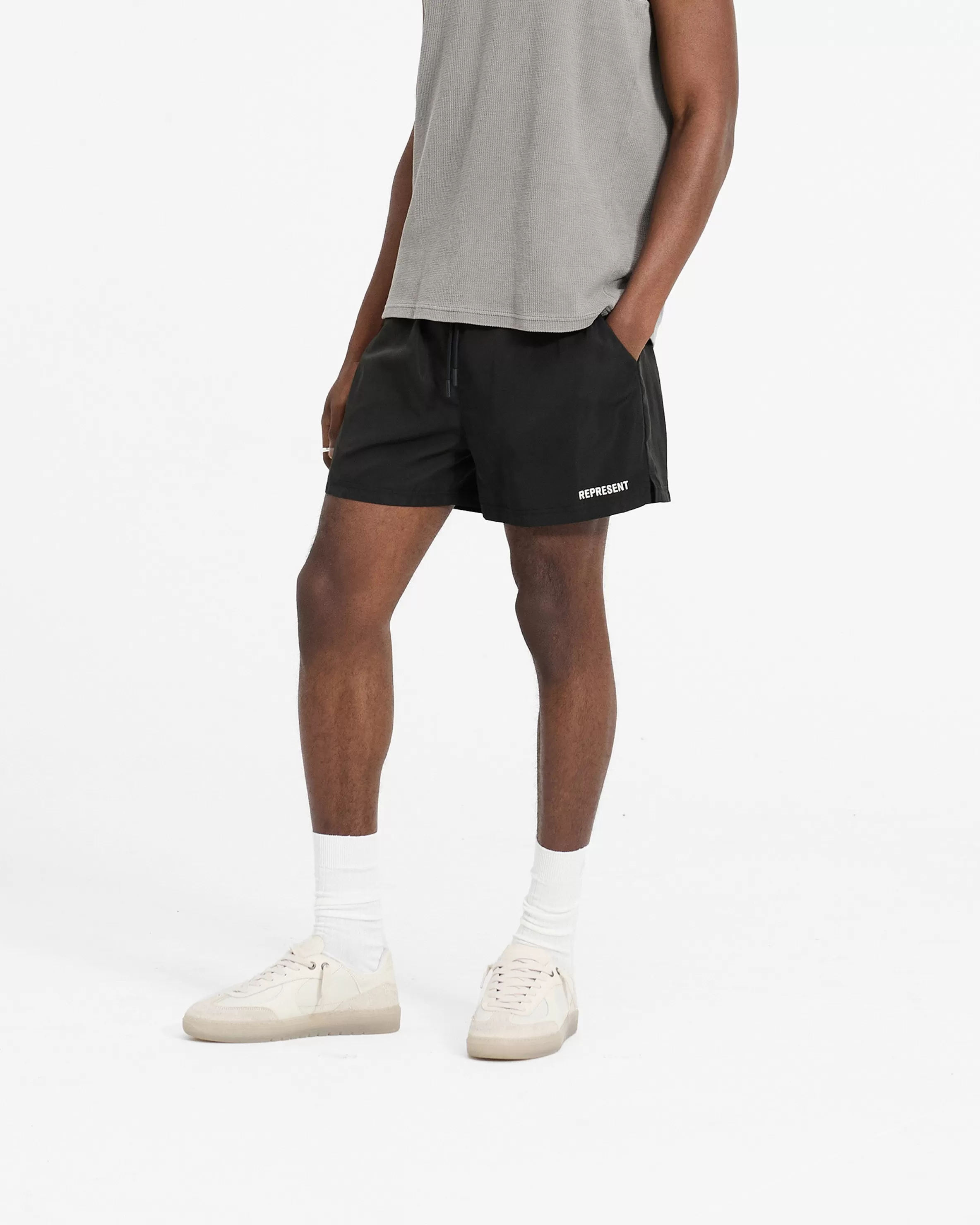 Swim Shorts - Jet Black^Represent Discount