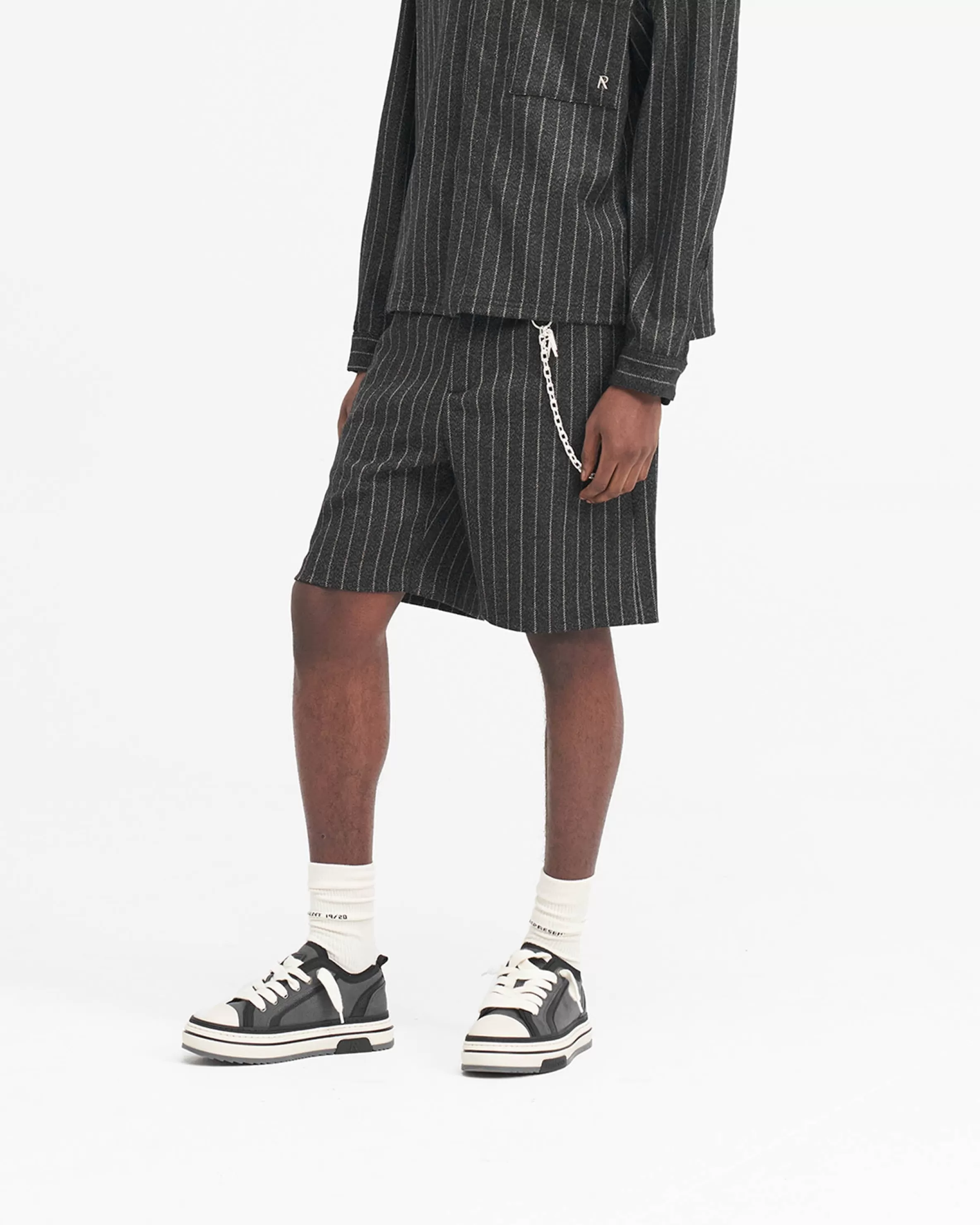 Tailored Short - Black Pinstripe^Represent Store