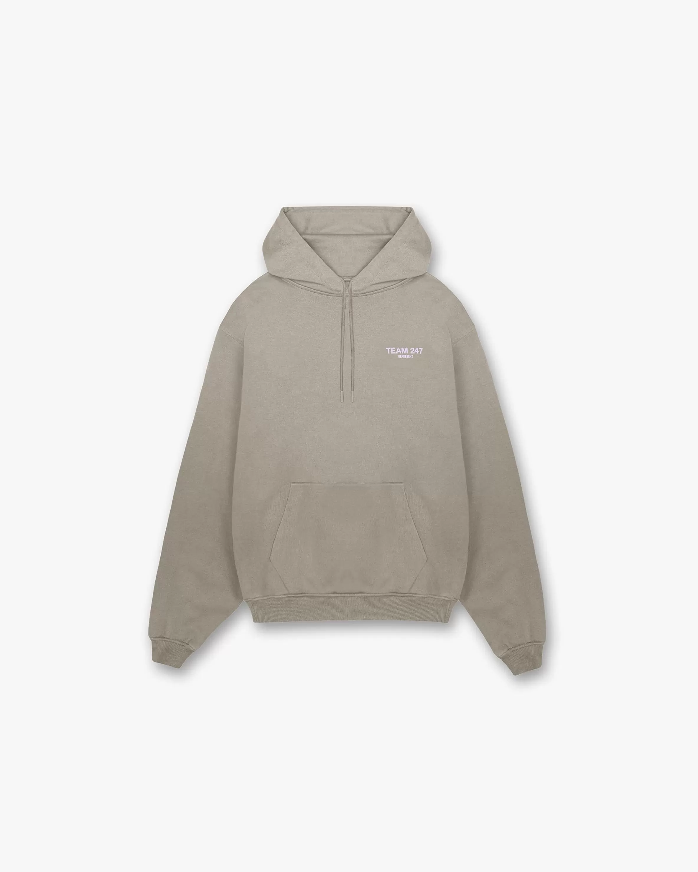 Team 247 Oversized Hoodie - Khaki Lilac^Represent Outlet