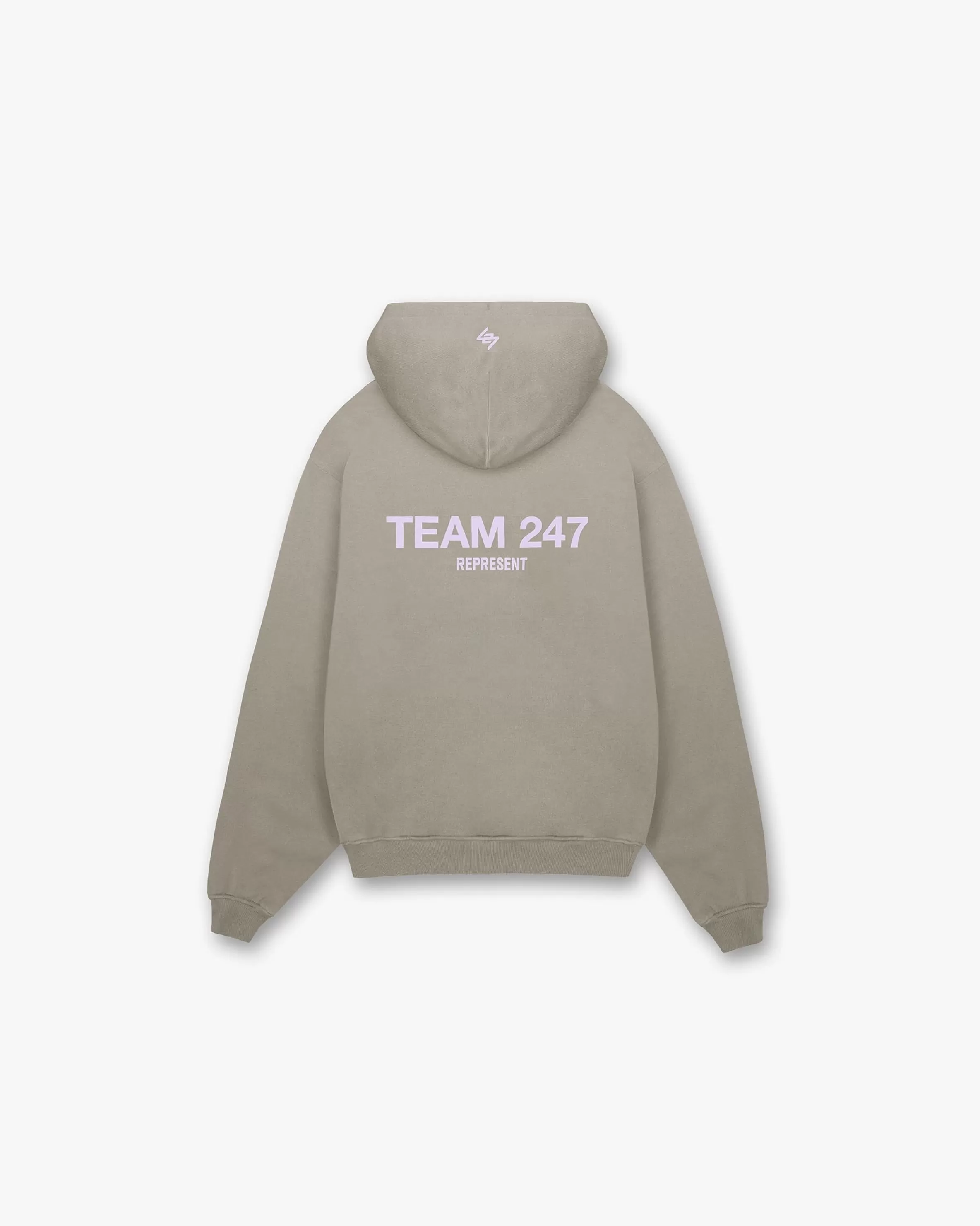 Team 247 Oversized Hoodie - Khaki Lilac^Represent Outlet