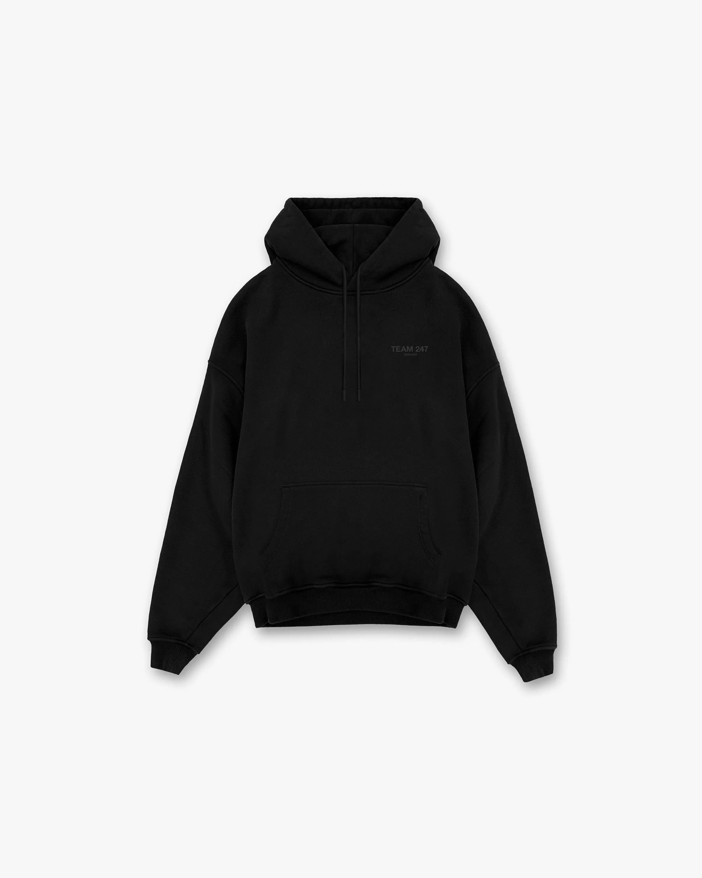 Team 247 Oversized Hoodie - Matte Black^Represent Flash Sale