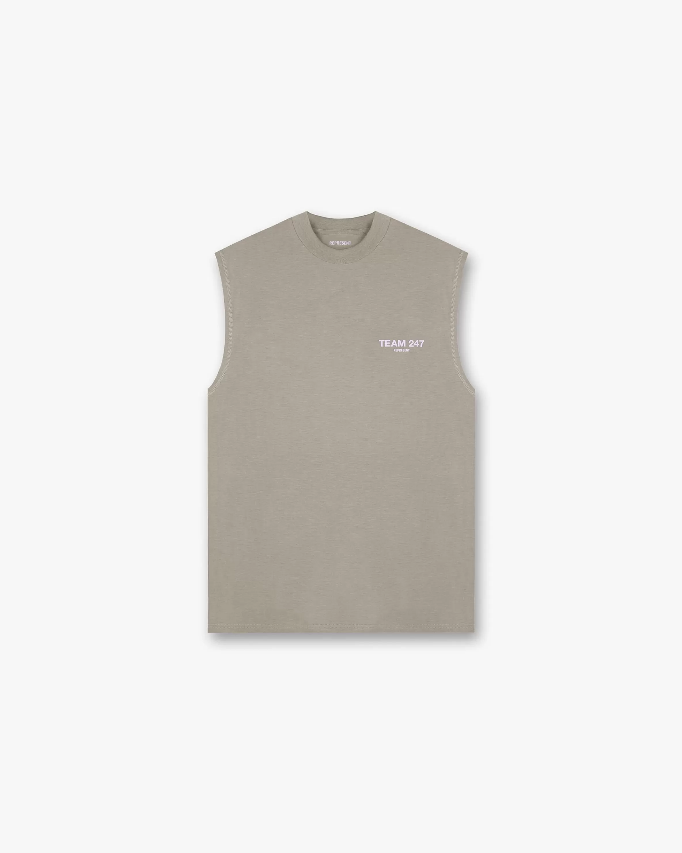 Team 247 Oversized Tank - Khaki Lilac^Represent Outlet