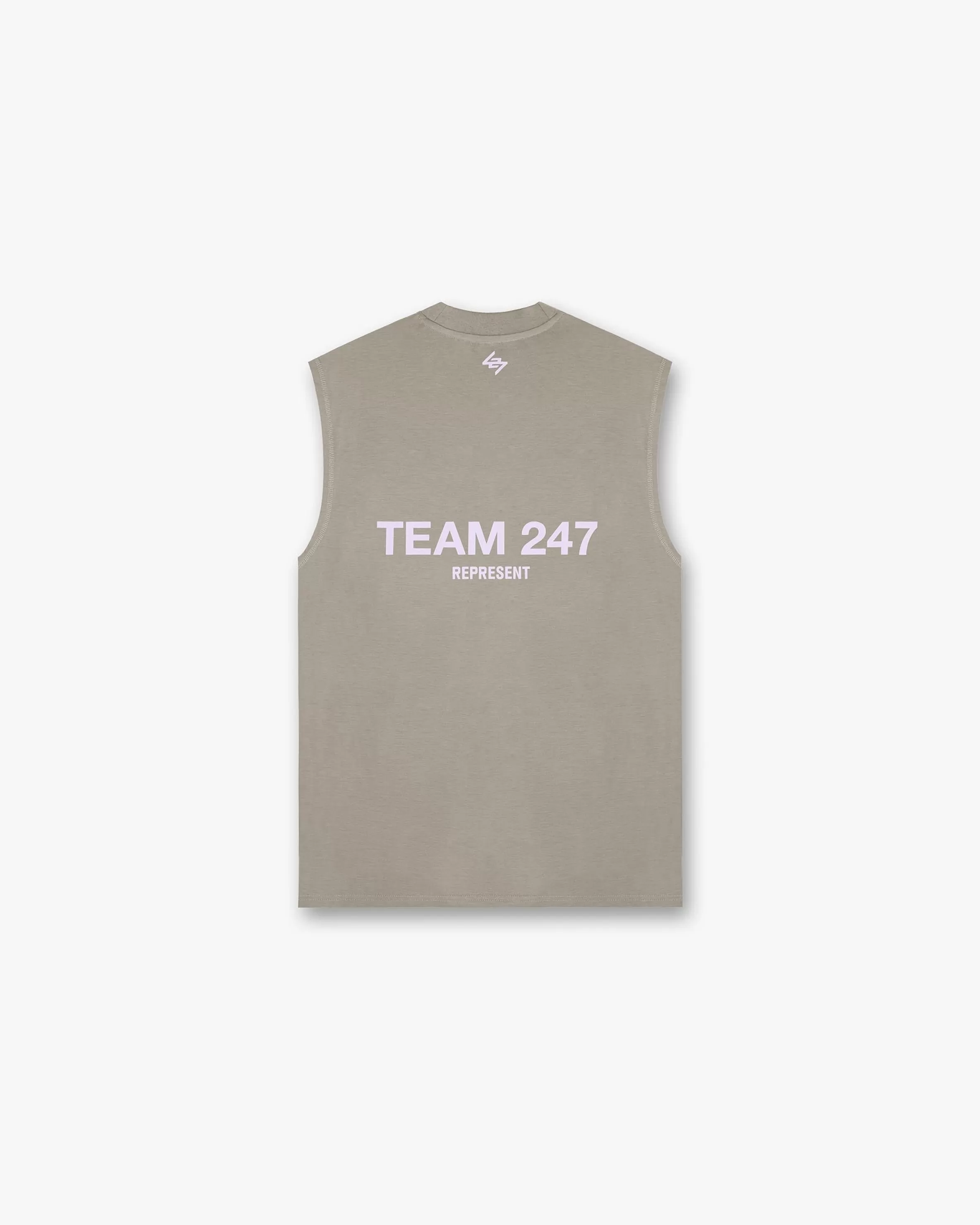 Team 247 Oversized Tank - Khaki Lilac^Represent Outlet