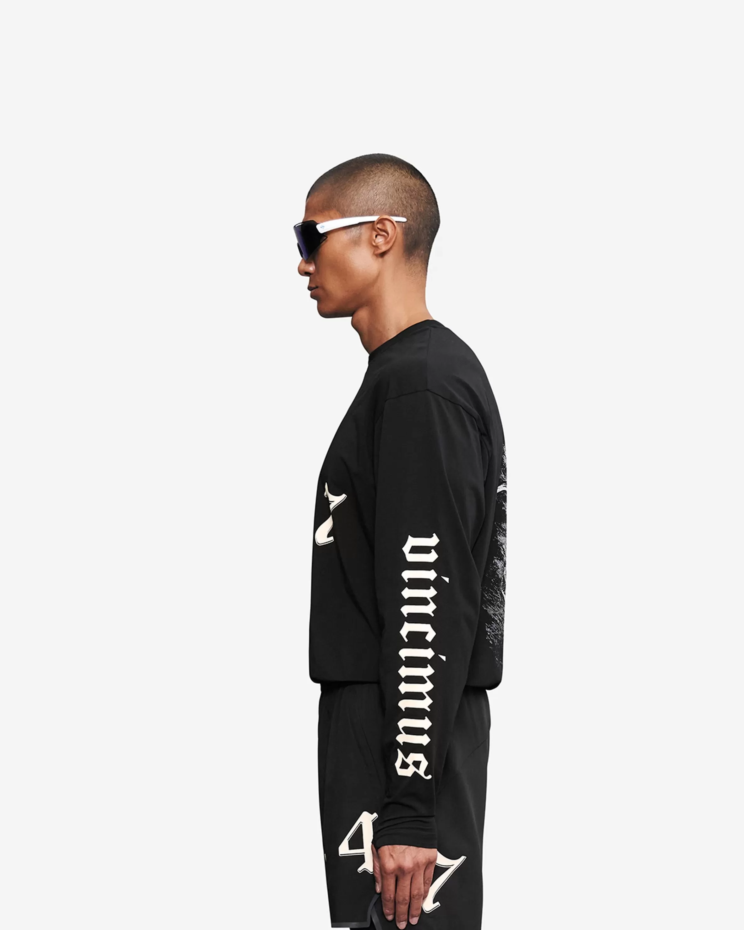 Vintage 247 Long Sleeve T-Shirt - Black Papyrus^Represent Discount
