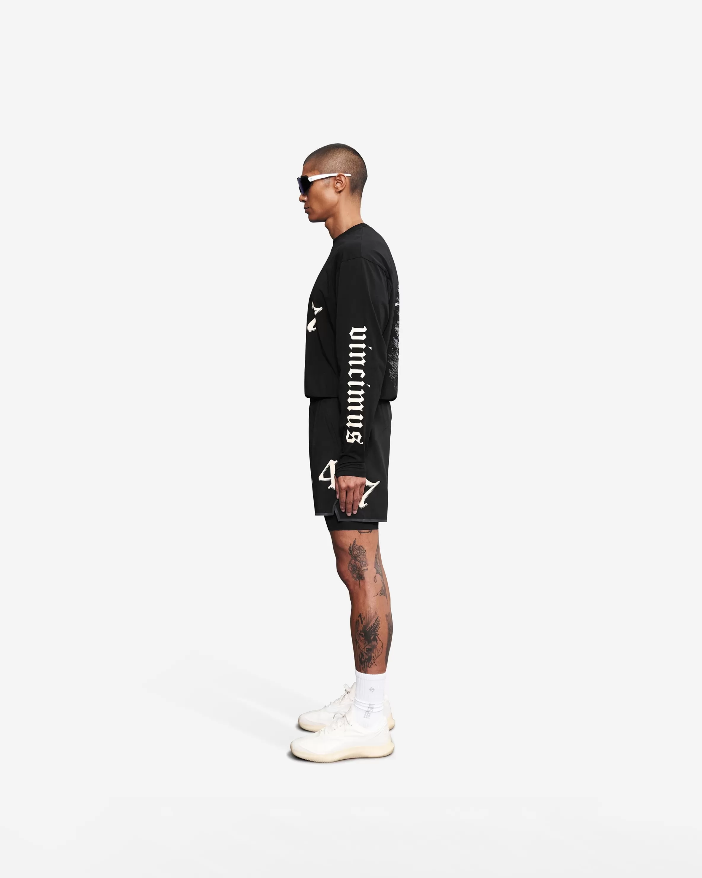 Vintage 247 Long Sleeve T-Shirt - Black Papyrus^Represent Discount