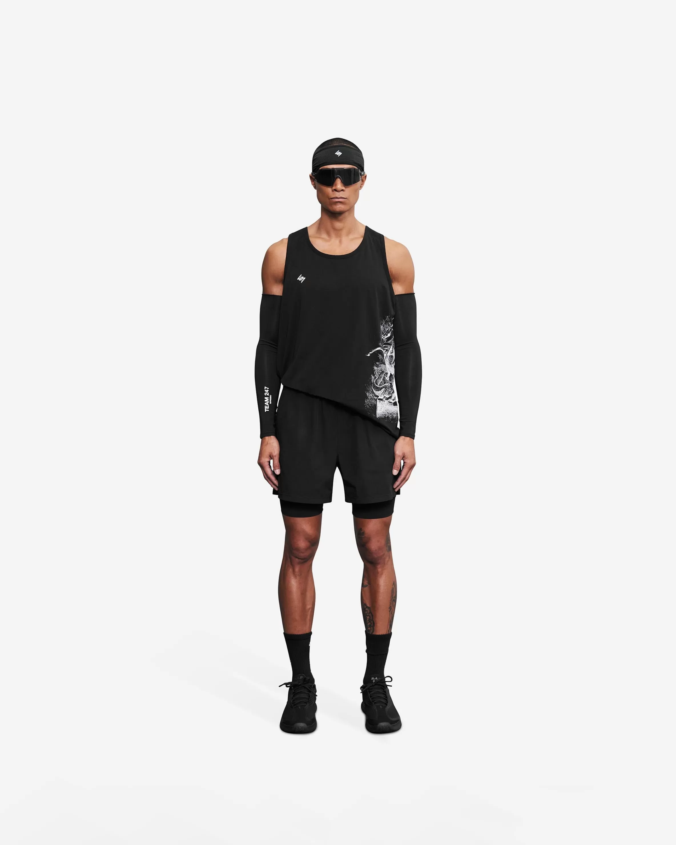 Vintage 247 Run Vest - Black Papyrus^Represent Best Sale