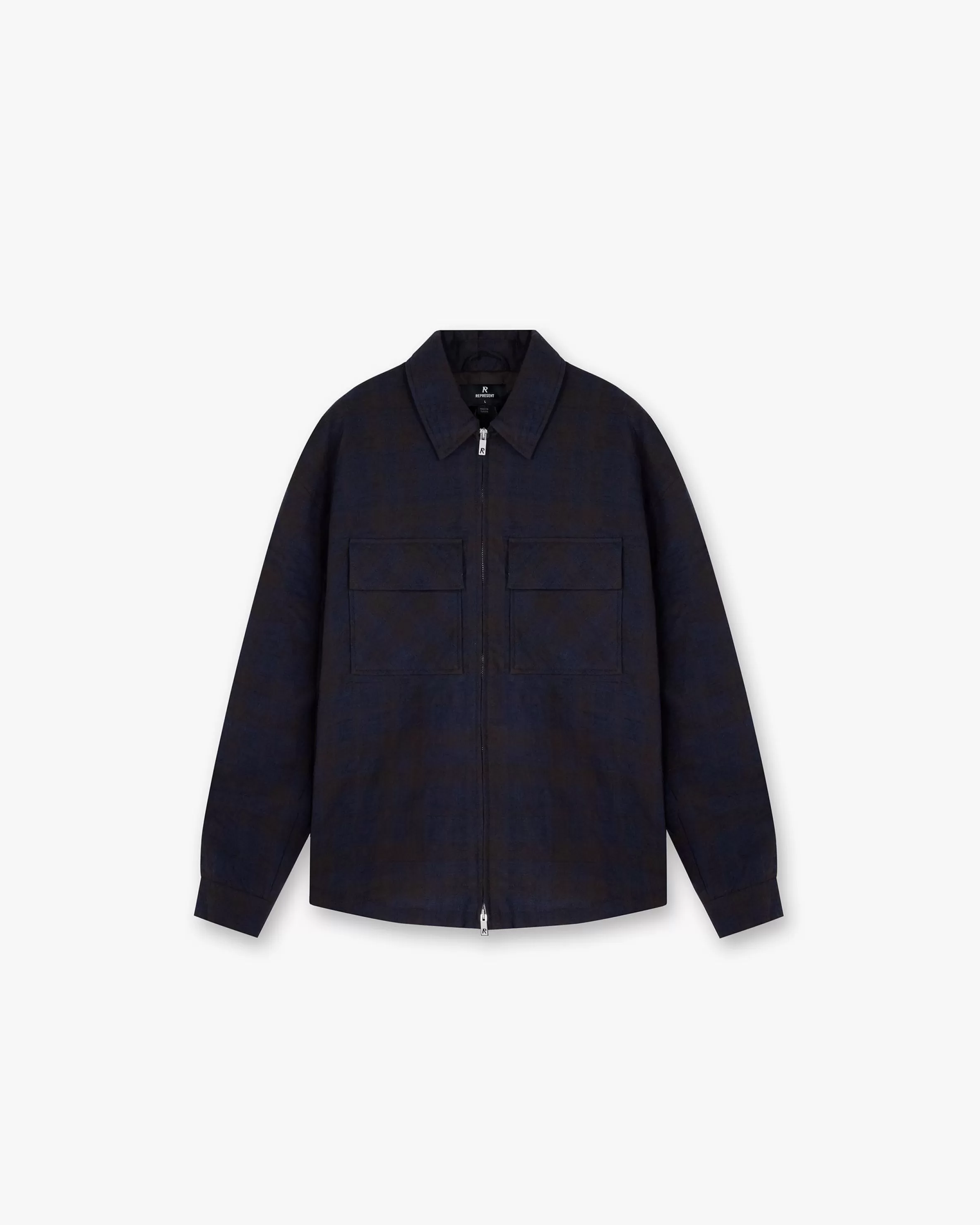 Wadded Zip Overshirt - Midnight Navy^Represent Best Sale