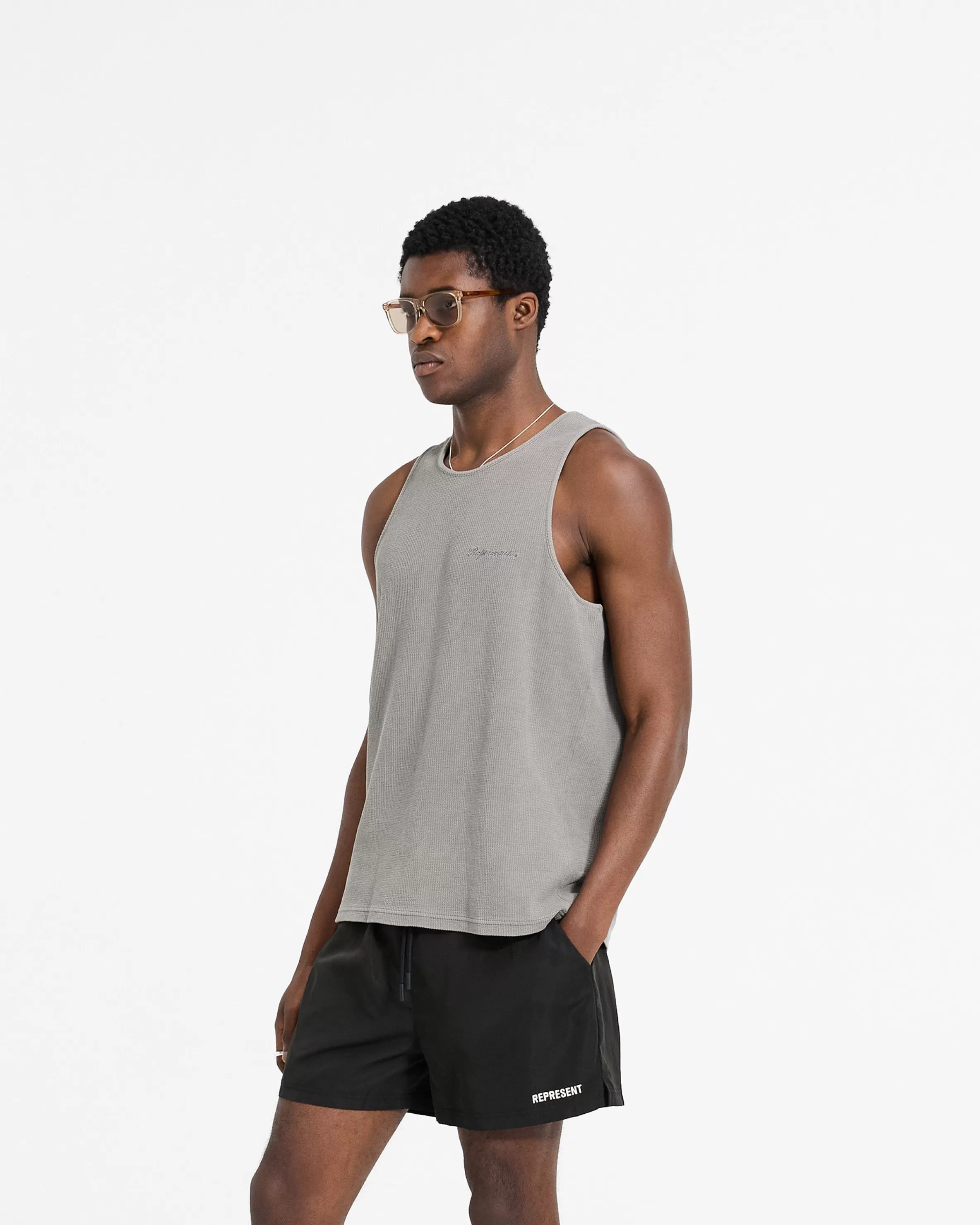 Waffle Vest - Ultimate Grey^Represent Best