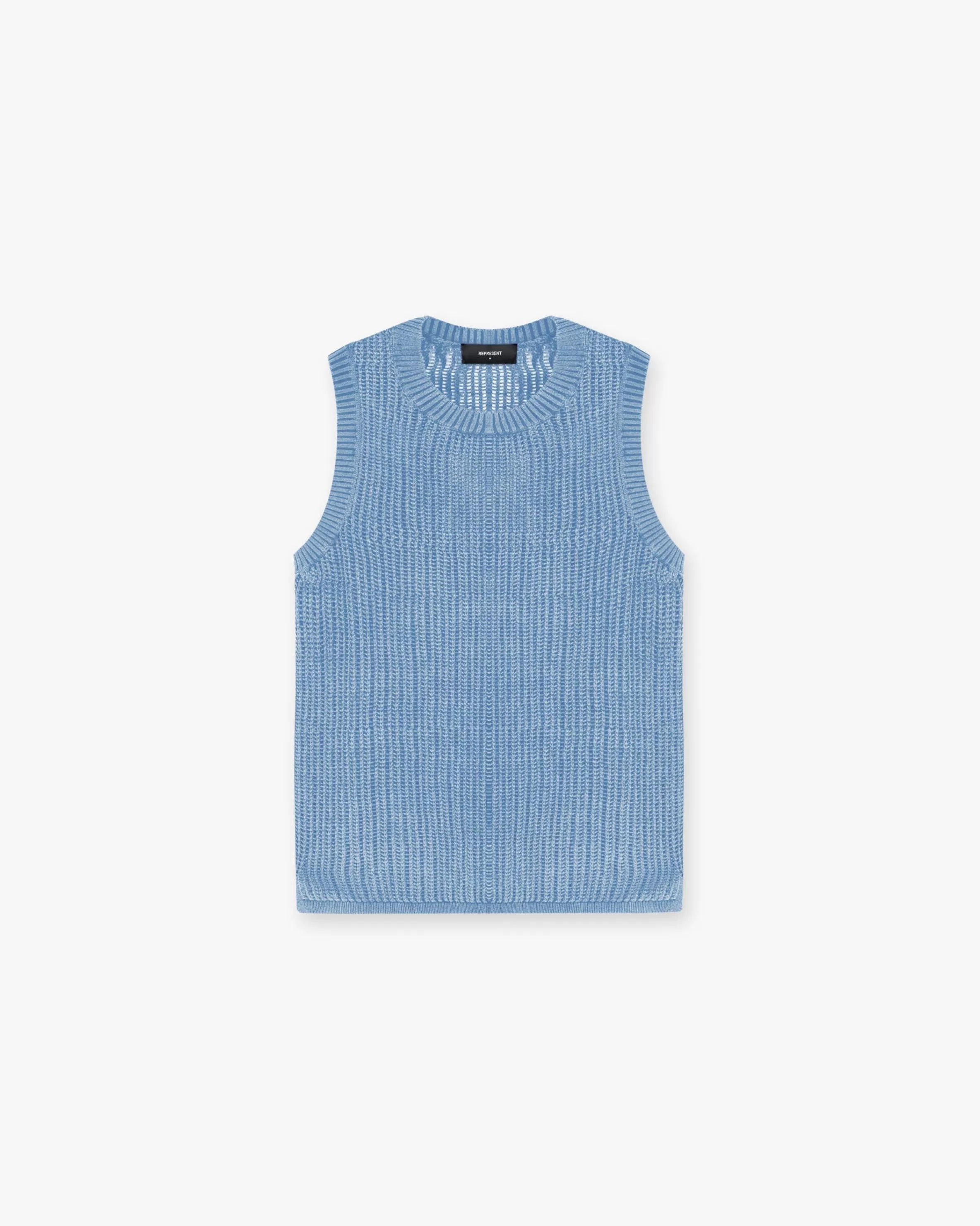 Washed Knit Vest - Sky Blue^Represent Shop