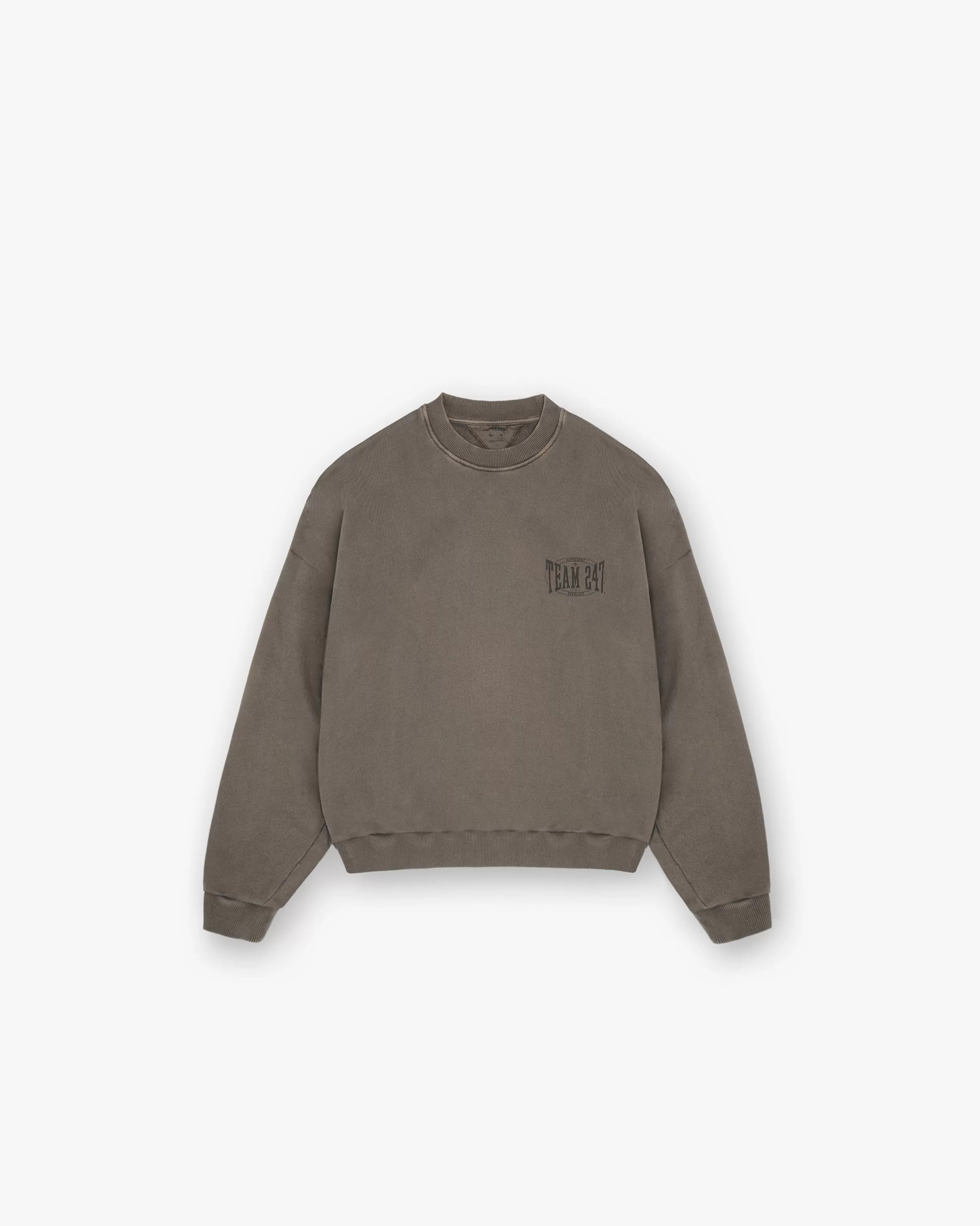 247 X Everlast Training Camp Boxy Sweater - Washed Brown^Represent Hot