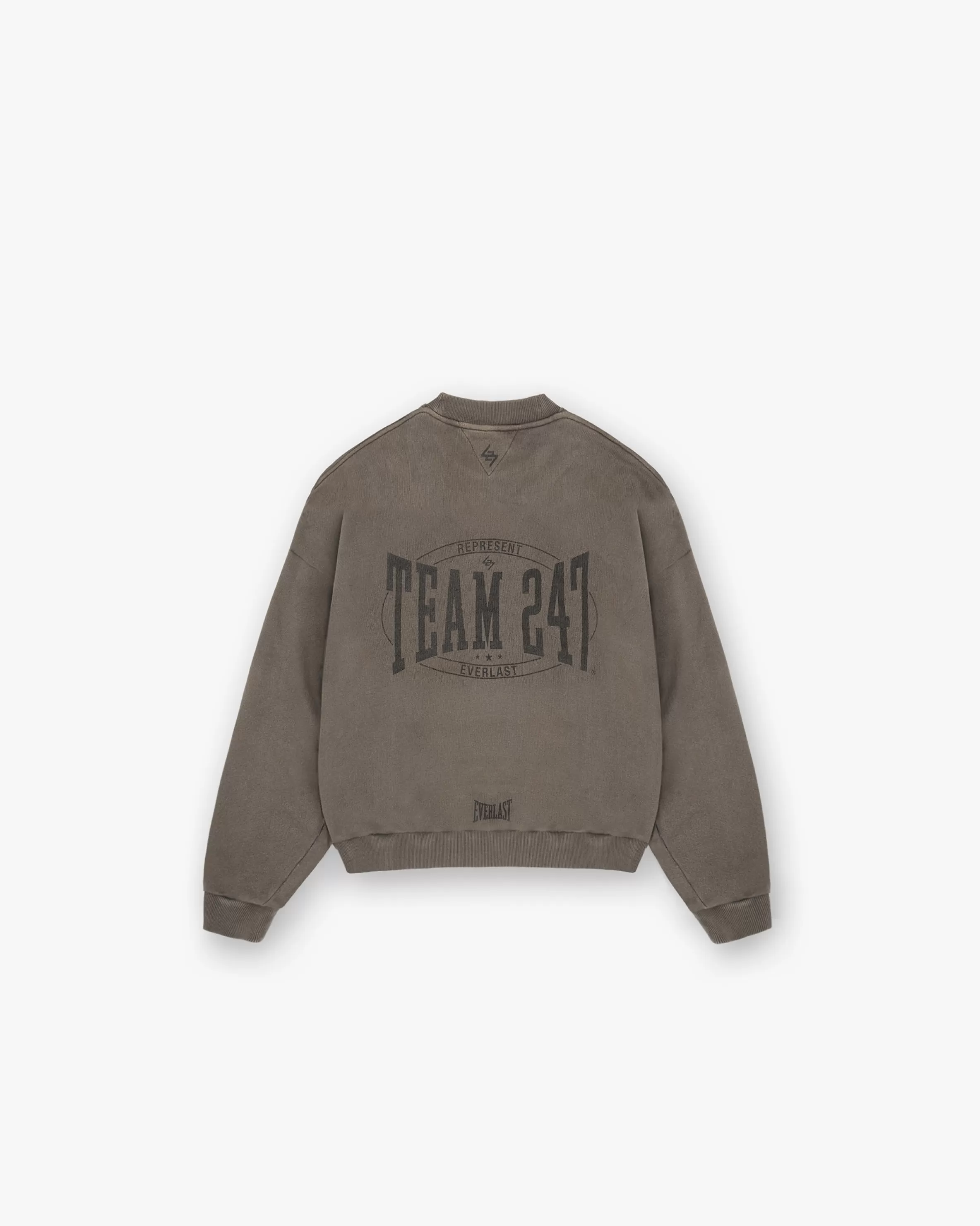 247 X Everlast Training Camp Boxy Sweater - Washed Brown^Represent Hot